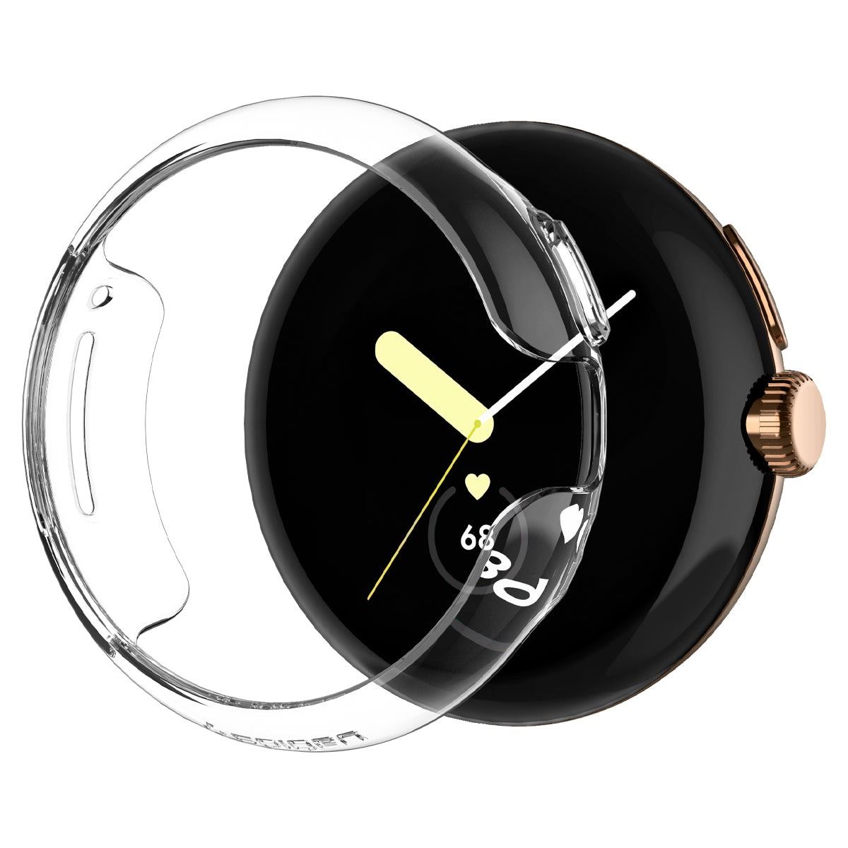 Spigen Thin Fit, crystal clear - Google Pixel Watch 2/1 (5)