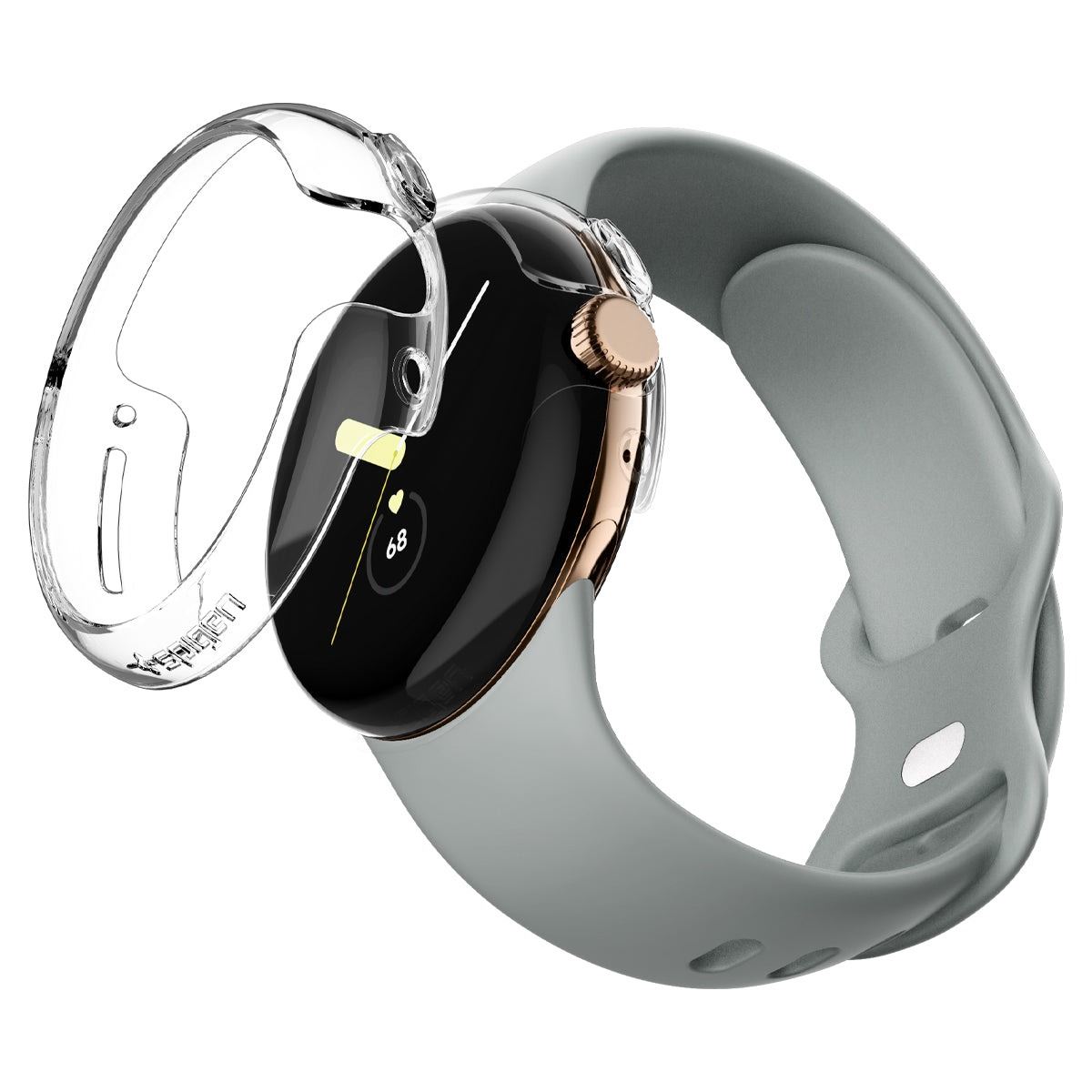 Spigen Thin Fit, crystal clear - Google Pixel Watch 2/1 (9)