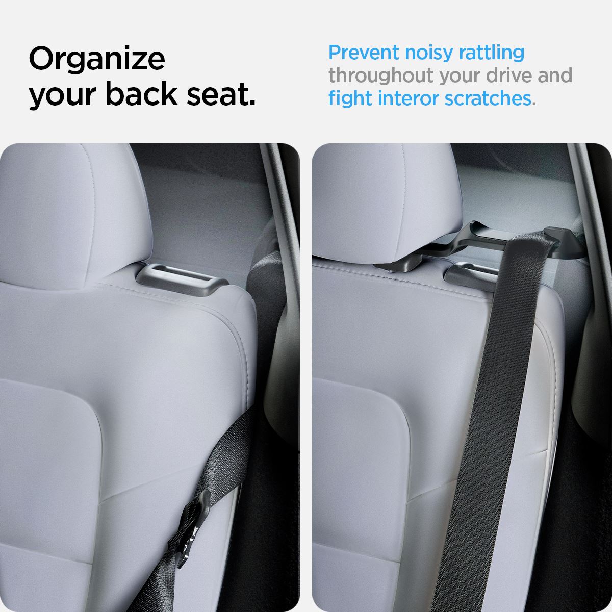 Spigen Tesla Backseat Seatbelt Holder, black -  Tesla Model Y (15)