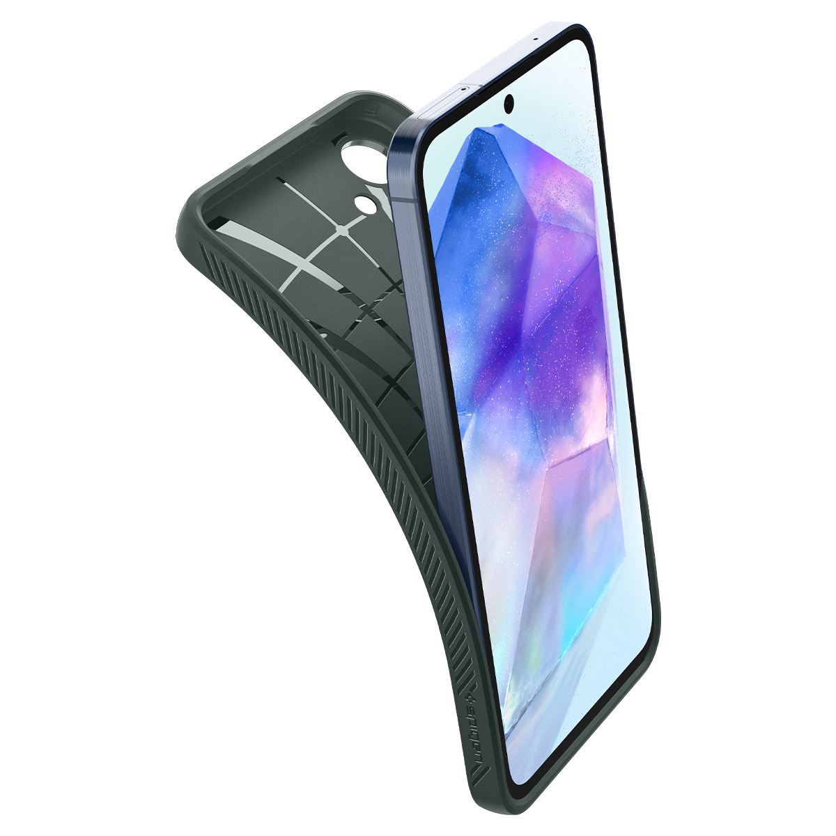 Spigen Liquid Air, abyss green - Samsung Galaxy A55 (11)