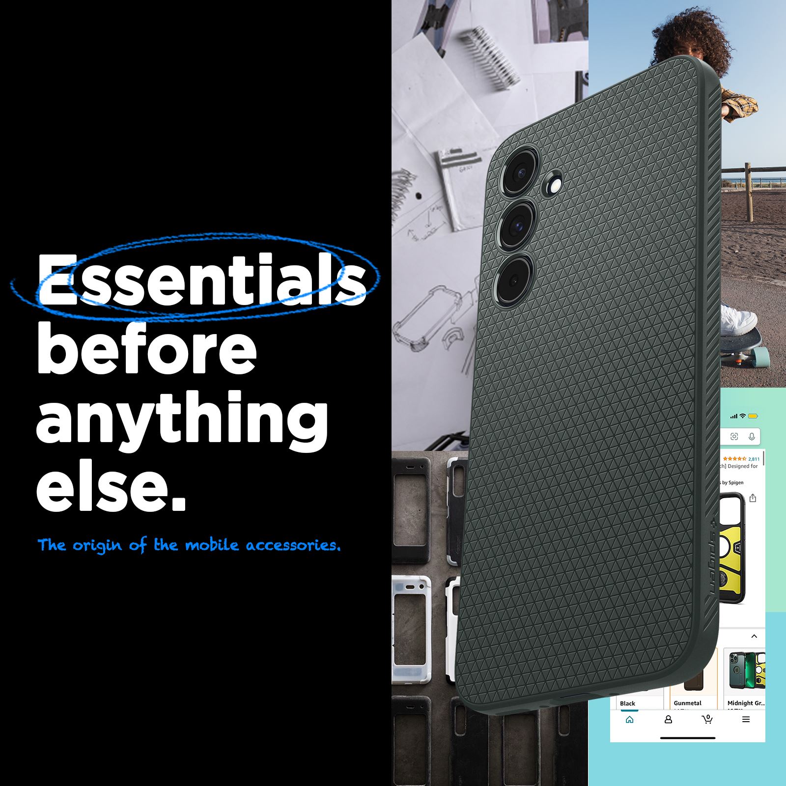 Spigen Liquid Air, abyss green - Samsung Galaxy A55 (13)