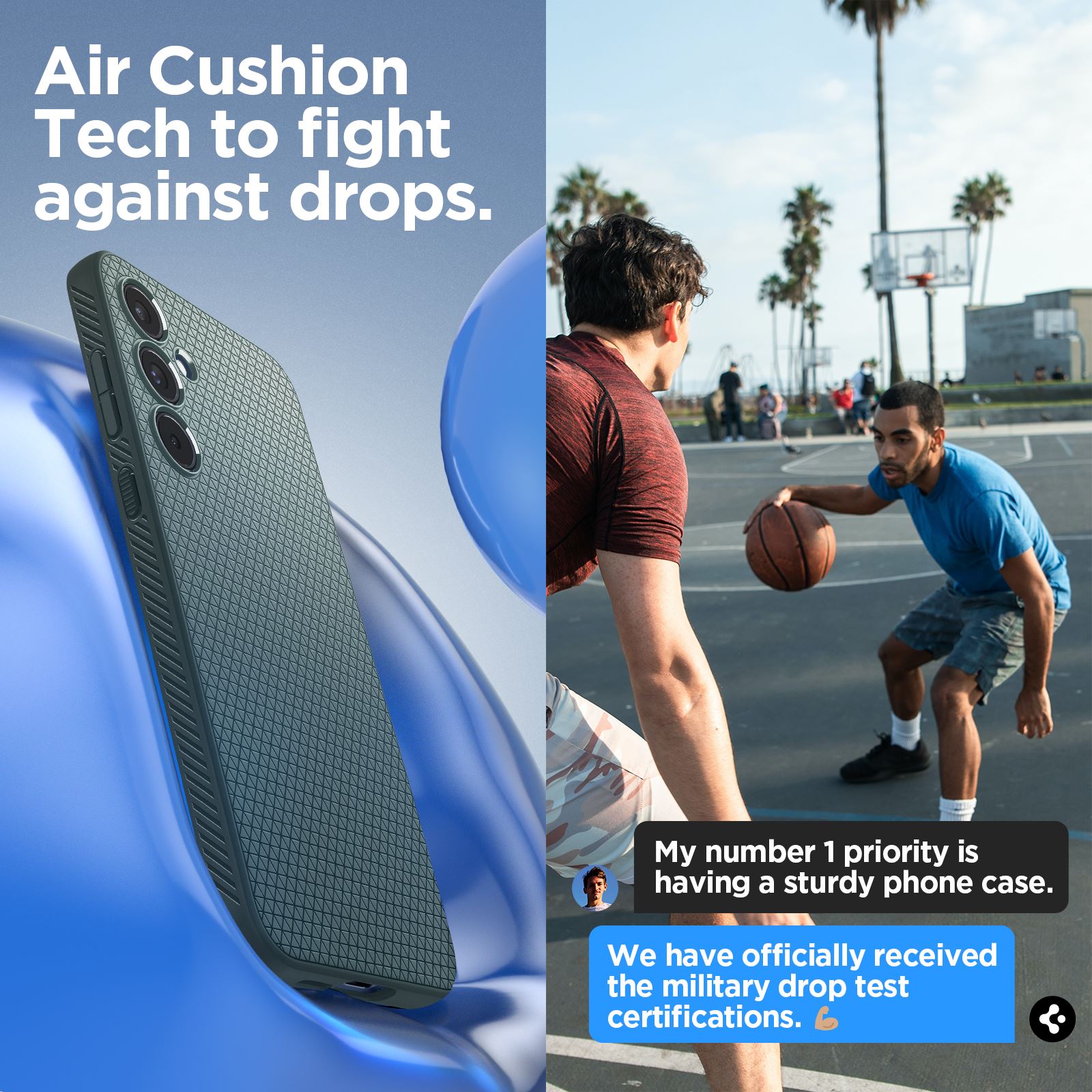 Spigen Liquid Air, abyss green - Samsung Galaxy A55 (15)