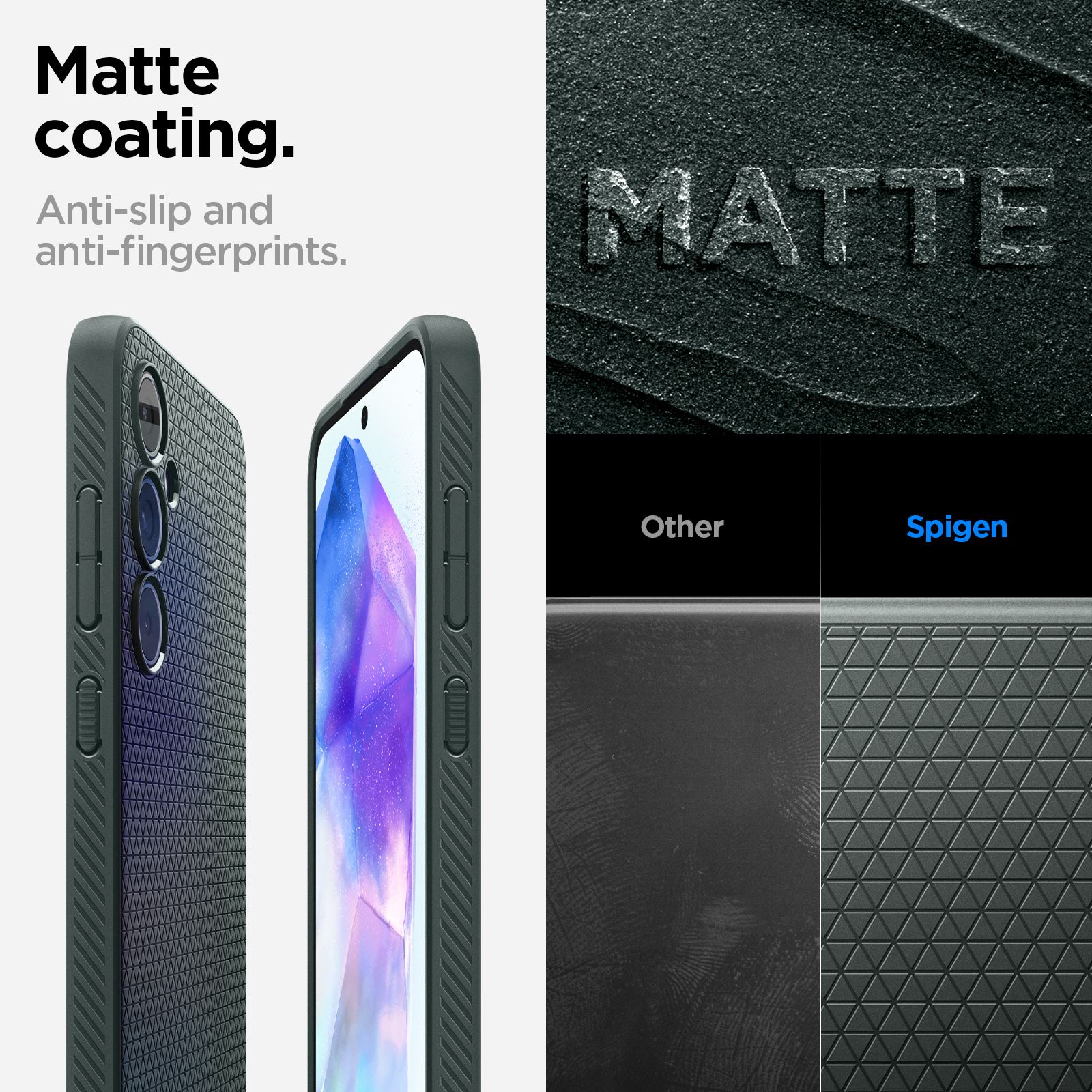 Spigen Liquid Air, abyss green - Samsung Galaxy A55 (16)