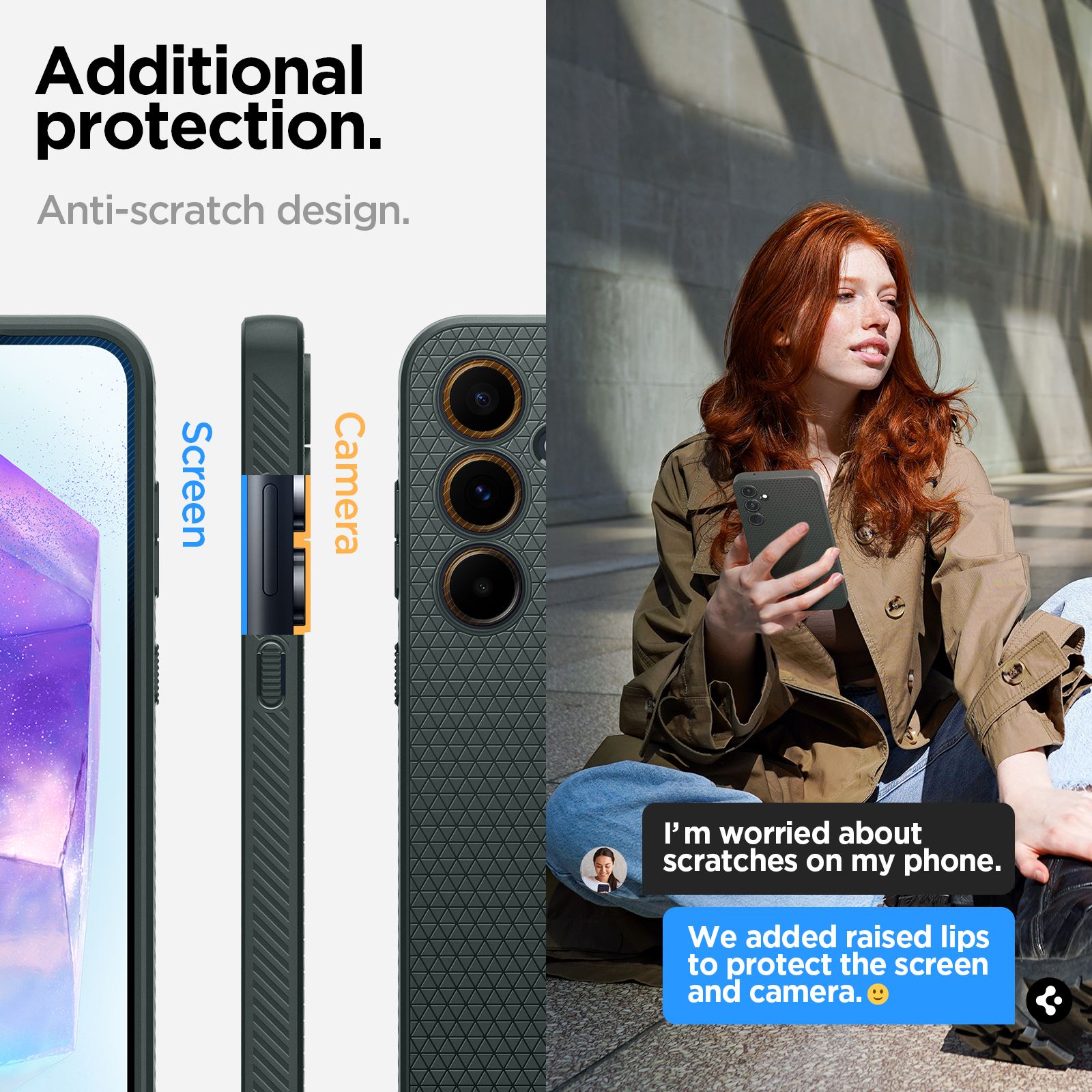 Spigen Liquid Air, abyss green - Samsung Galaxy A55 (17)