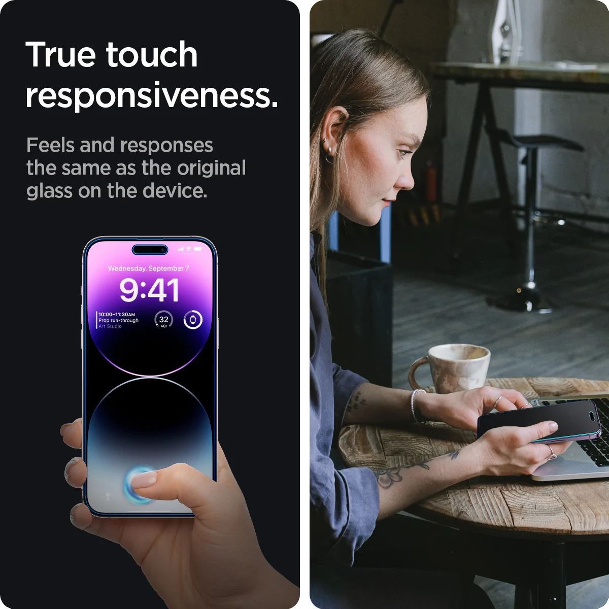 Spigen Glass EZ Fit Privacy 2 Pack - iPhone 14 Pro Max (2)