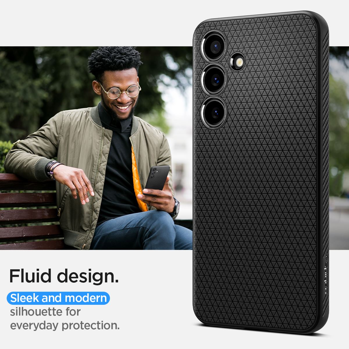 Spigen Liquid Air, matte black - Samsung Galaxy S24+ (17)