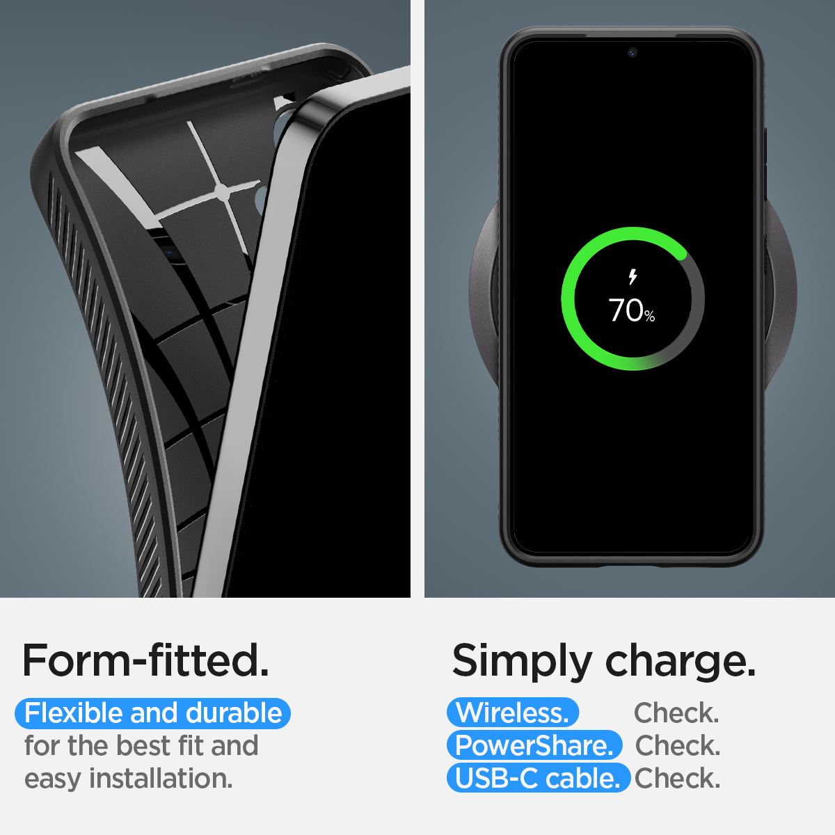 Spigen Liquid Air, matte black - Samsung Galaxy S24+ (18)