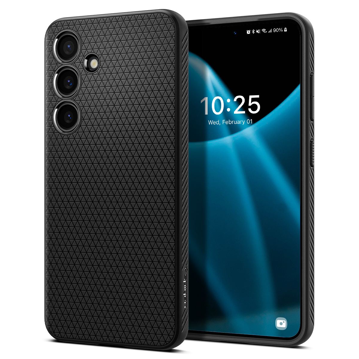 Spigen Liquid Air, matte black - Samsung Galaxy S24+