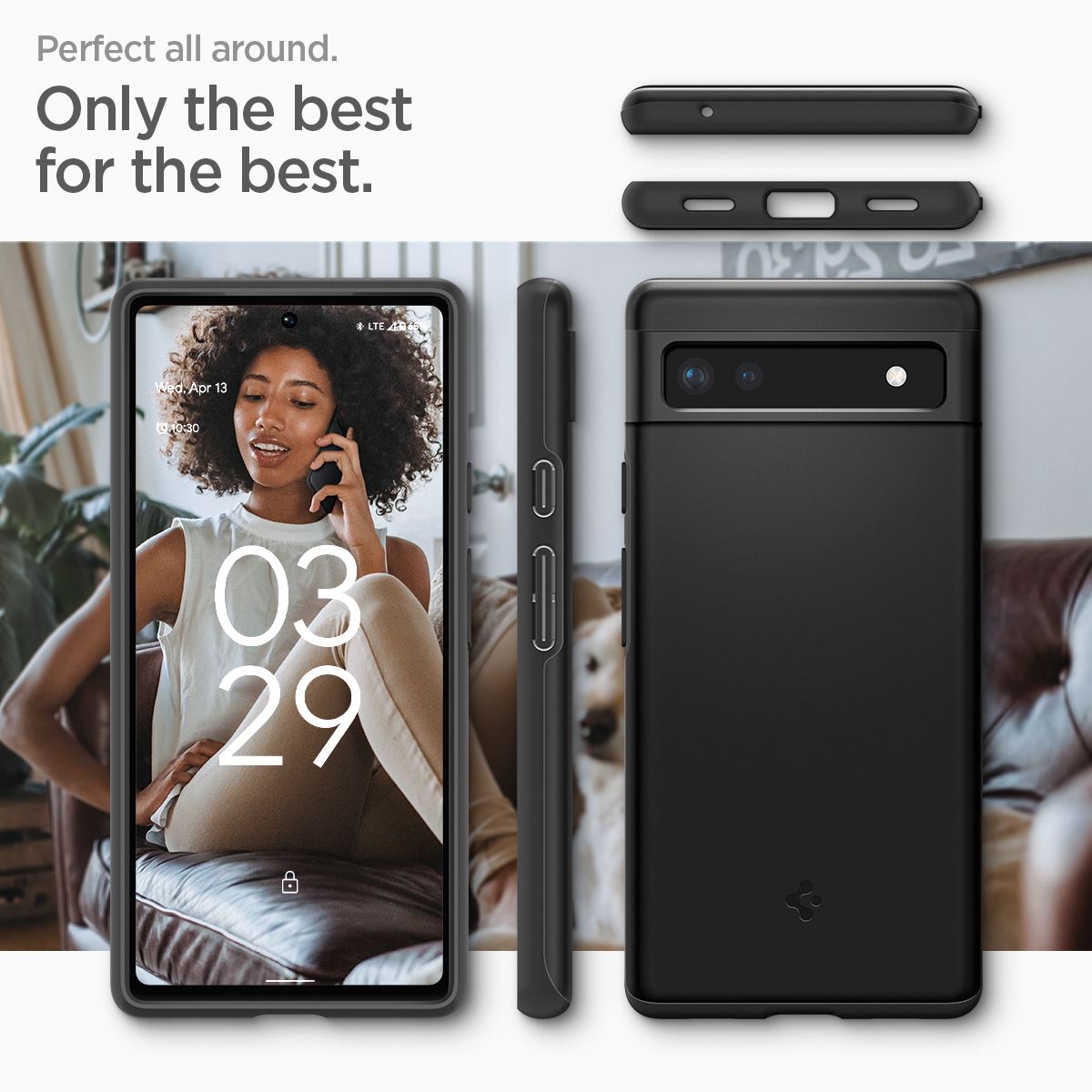 Spigen Thin Fit, black - Google Pixel 6a (16)