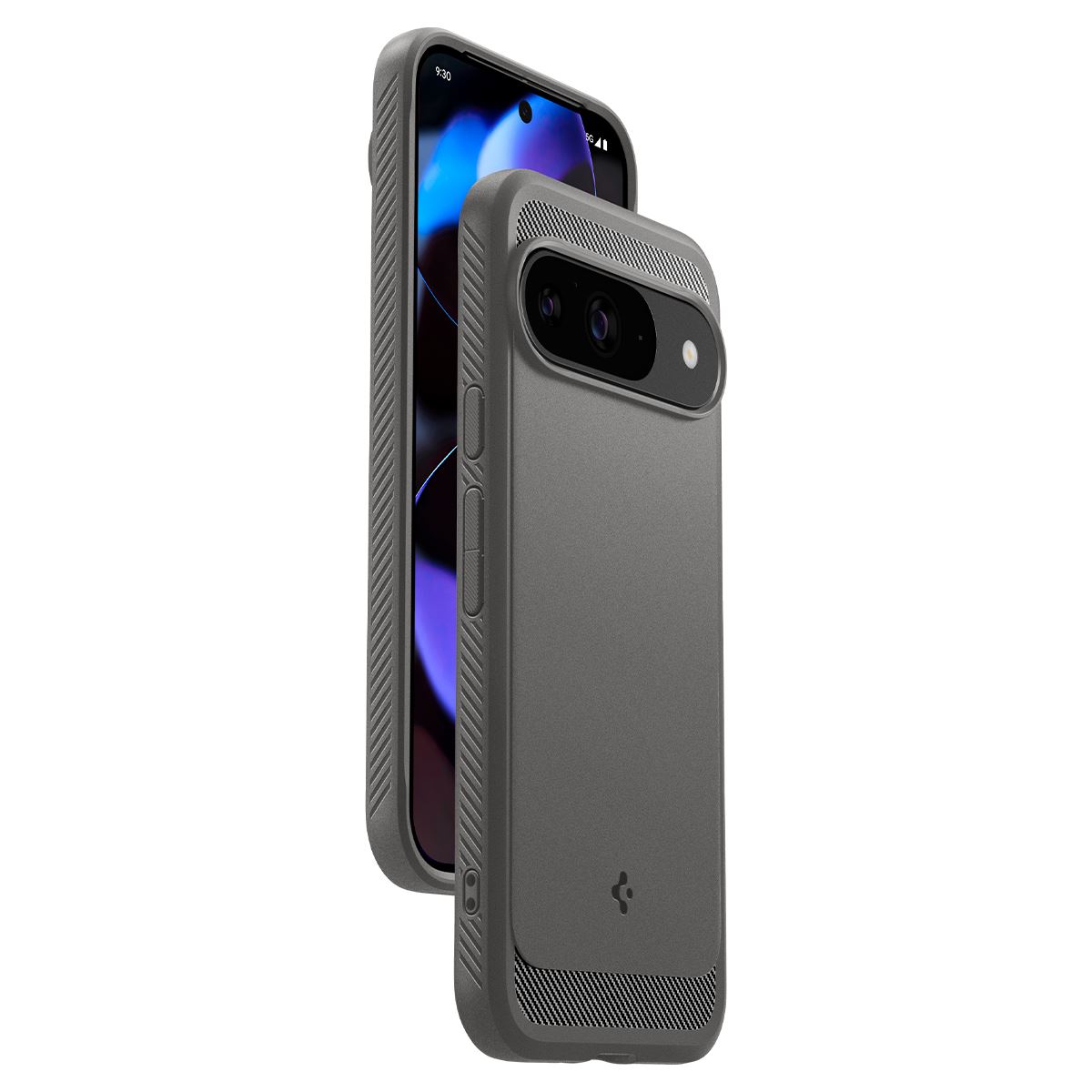 Spigen Rugged Armor, marble gray - Google Pixel 9 Pro/Pixel 9 (7)