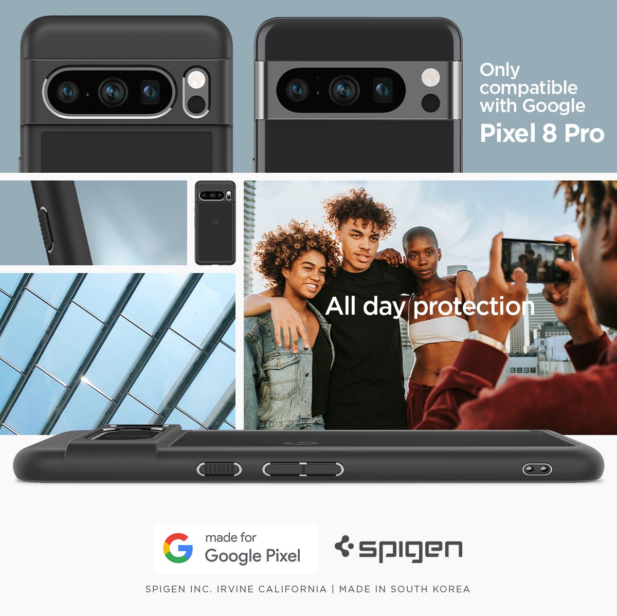 Spigen Ultra Hybrid, matte black - Google Pixel 8 Pro (12)