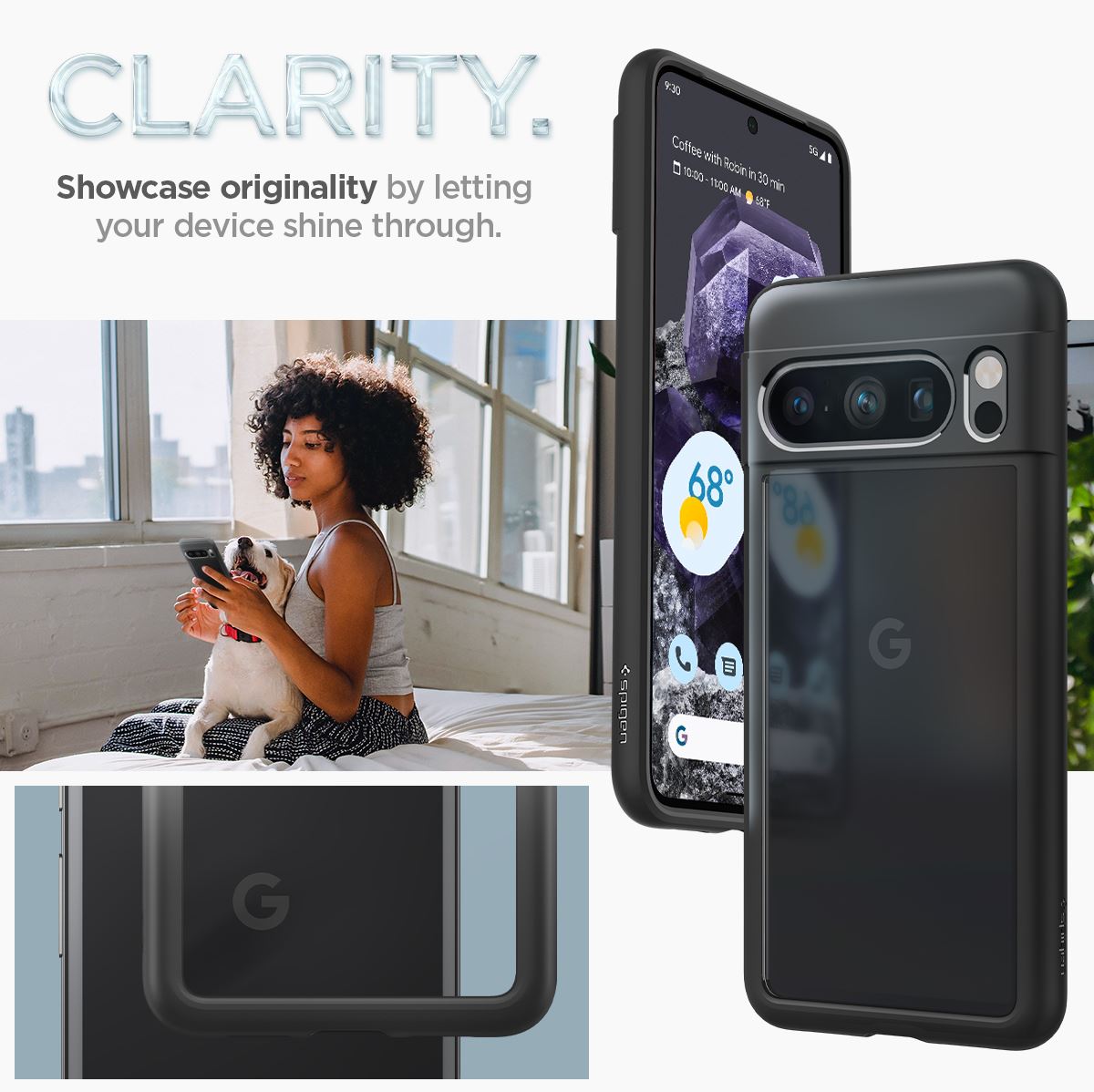 Spigen Ultra Hybrid, matte black - Google Pixel 8 Pro (13)