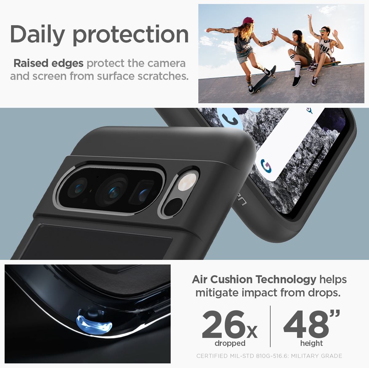 Spigen Ultra Hybrid, matte black - Google Pixel 8 Pro (15)