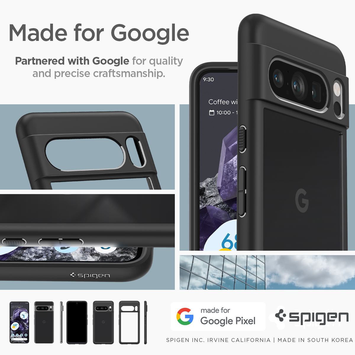 Spigen Ultra Hybrid, matte black - Google Pixel 8 Pro (17)