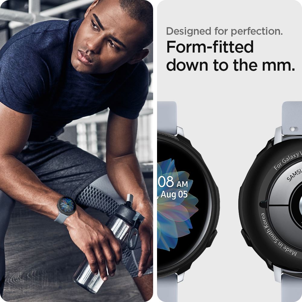 Spigen Liquid Air, matte black - Samsung Galaxy Watch Active2 40mm (10)