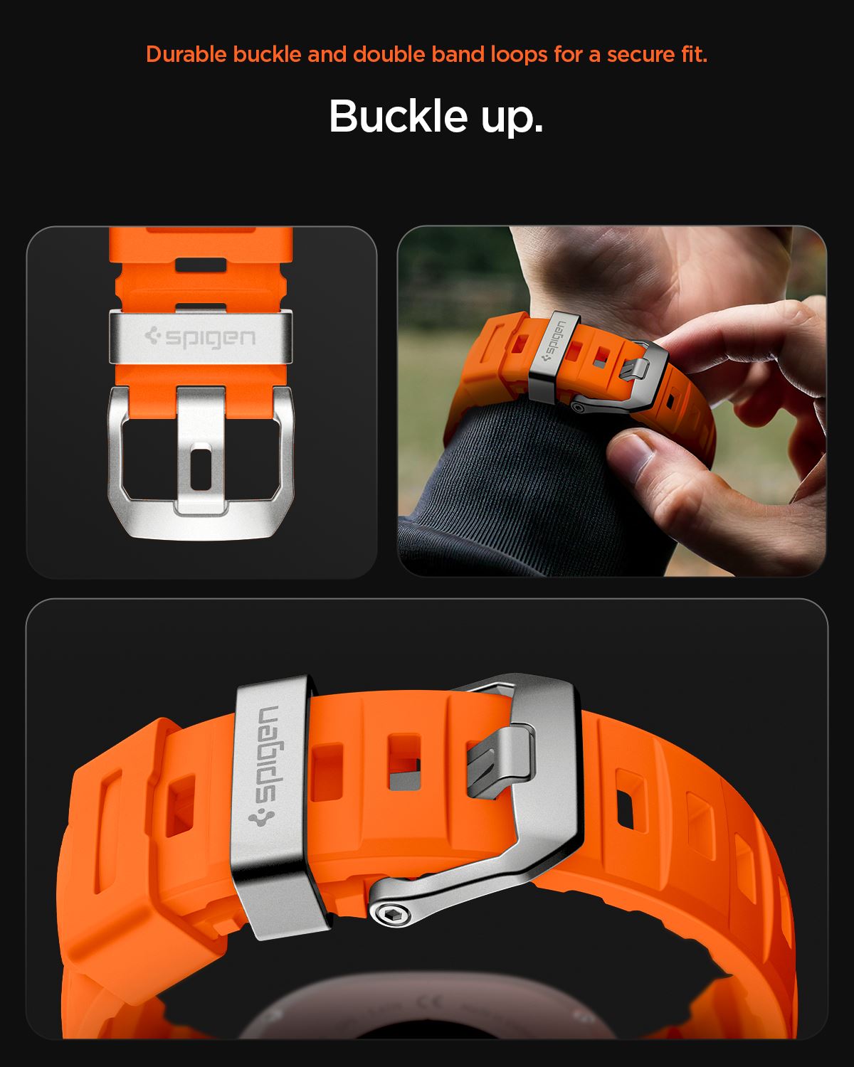 Spigen Silicone Band, orange - Samsung Galaxy Watch 8 46mm/44mm/40mm (17)