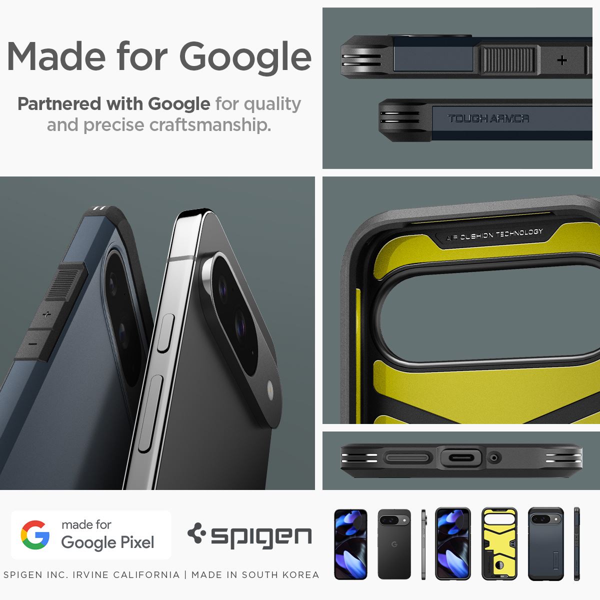 Spigen Tough Armor, metal slate - Google Pixel 9 Pro/Pixel 9 (16)
