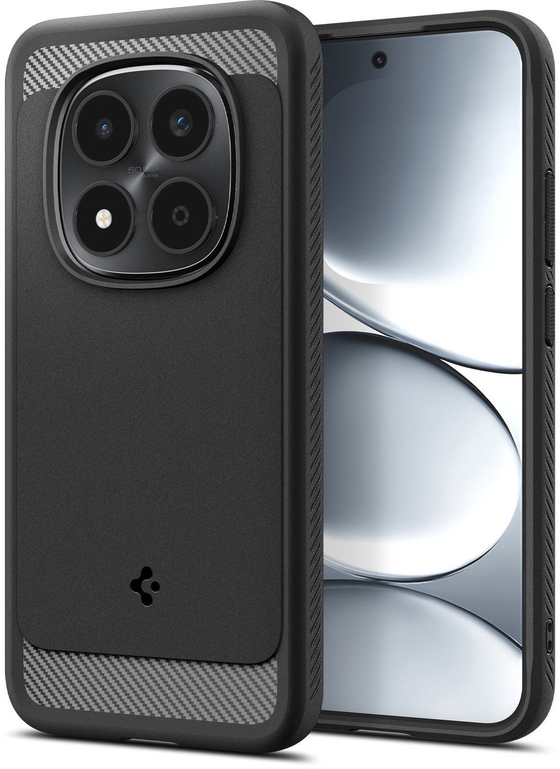 Spigen Rugged Armor, matte black - Xiaomi Redmi Note 15 Pro 5G