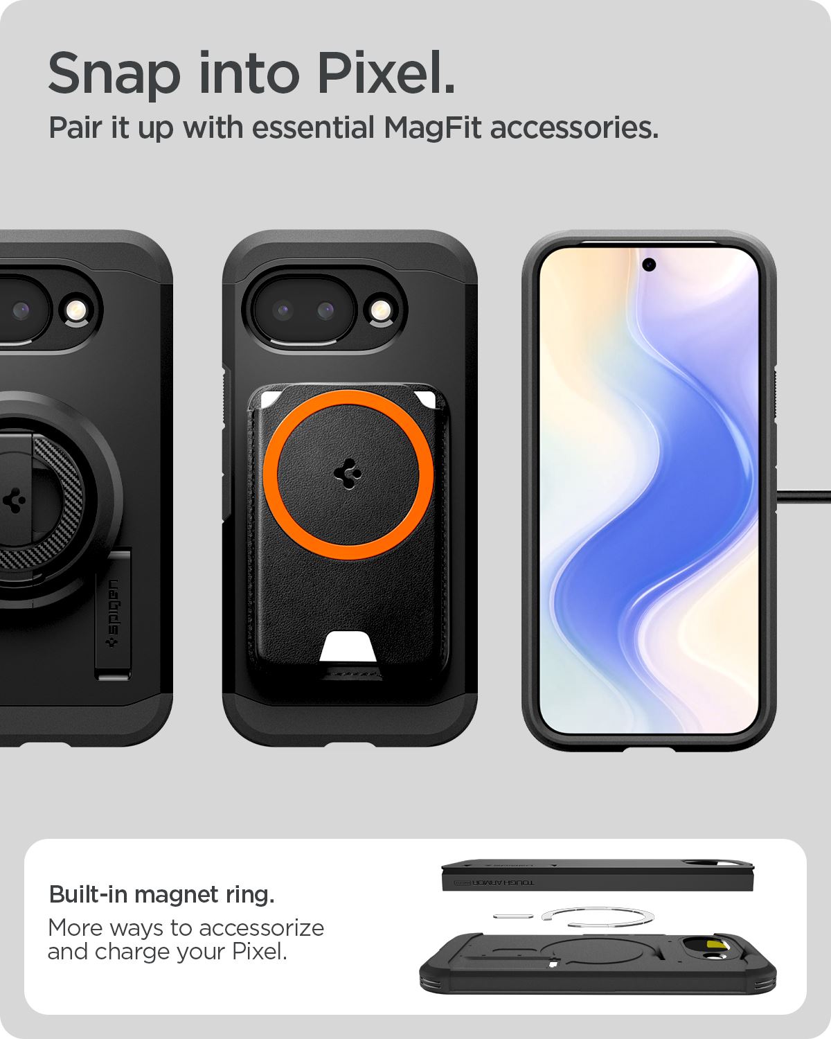 Spigen Tough Armor MagSafe, black - Google Pixel 10a (18)