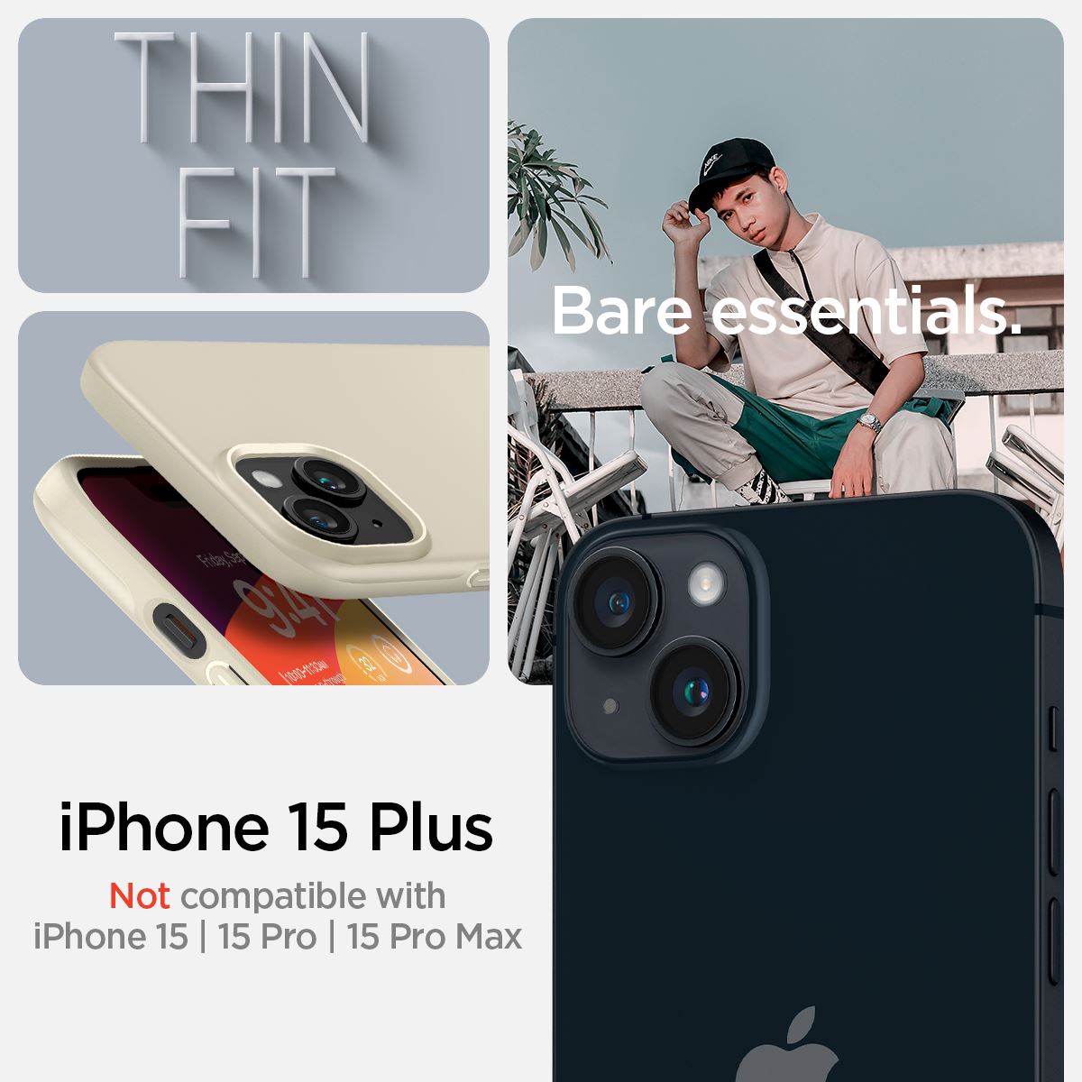 Spigen Thin Fit, mute beige - iPhone 15 Plus (12)