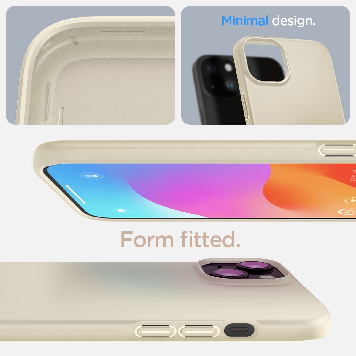Spigen Thin Fit, mute beige - iPhone 15 Plus (13)