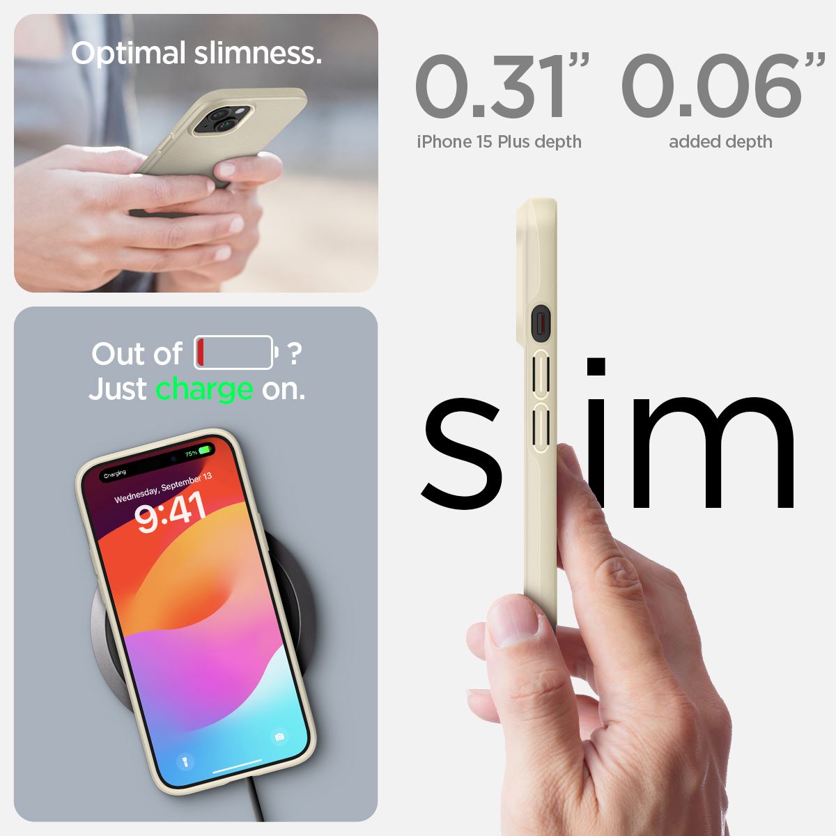 Spigen Thin Fit, mute beige - iPhone 15 Plus (16)