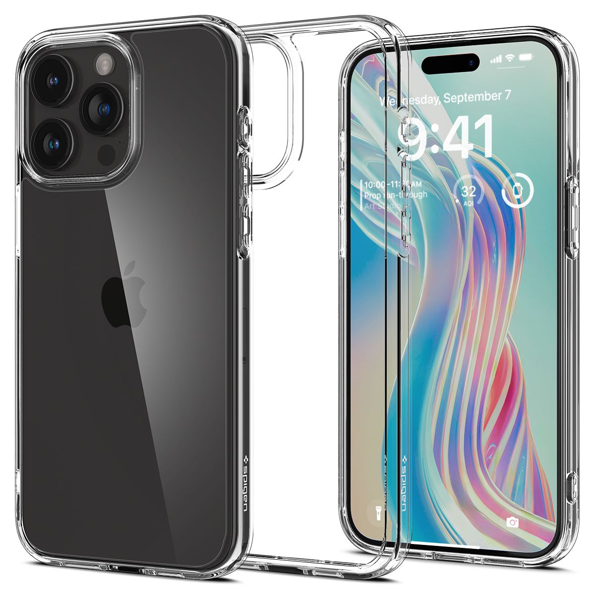 Spigen Ultra Hybrid, crystal clear - iPhone 15 Pro Max (1)