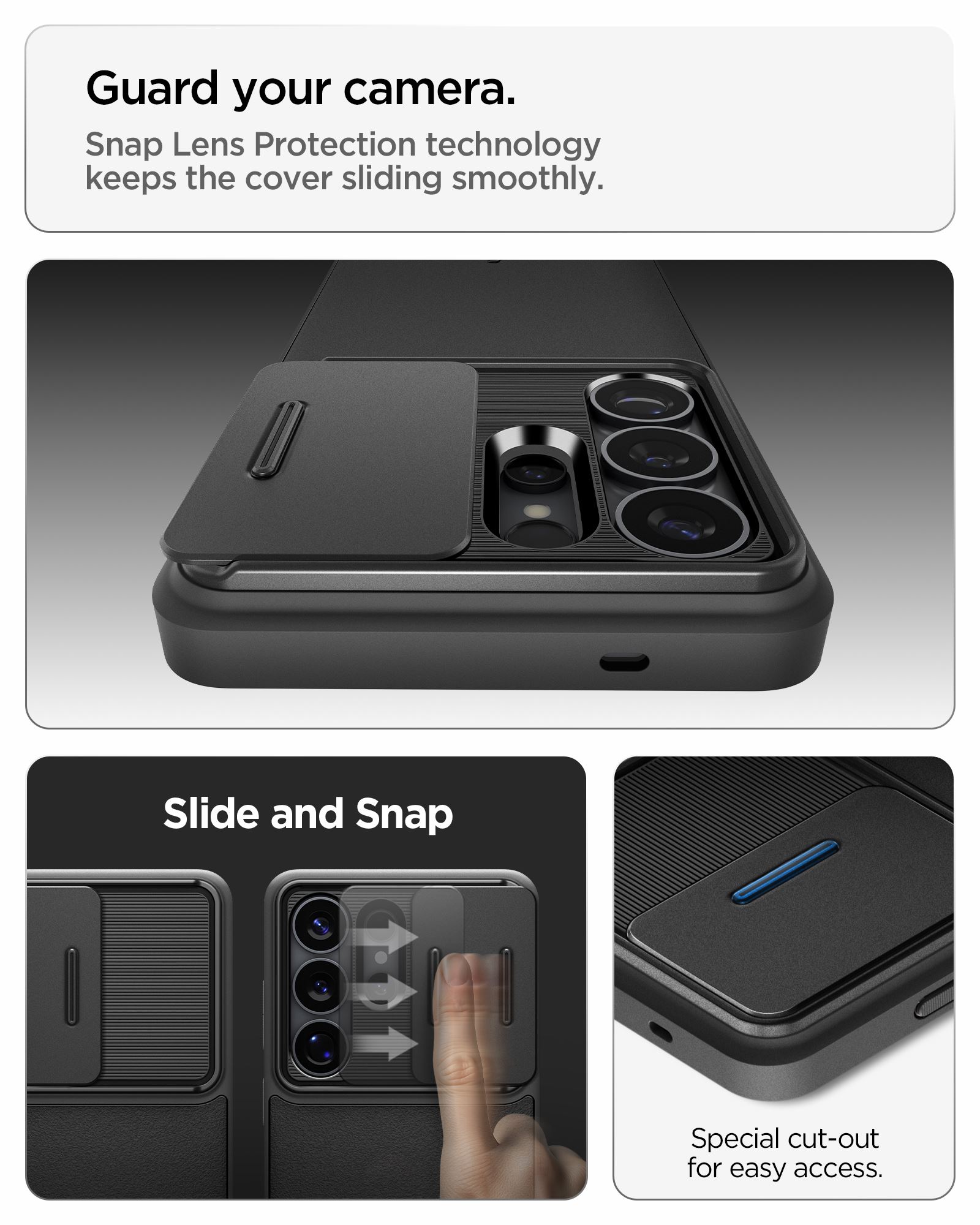 Spigen Optik Armor, black - Samsung Galaxy S26 Ultra (12)