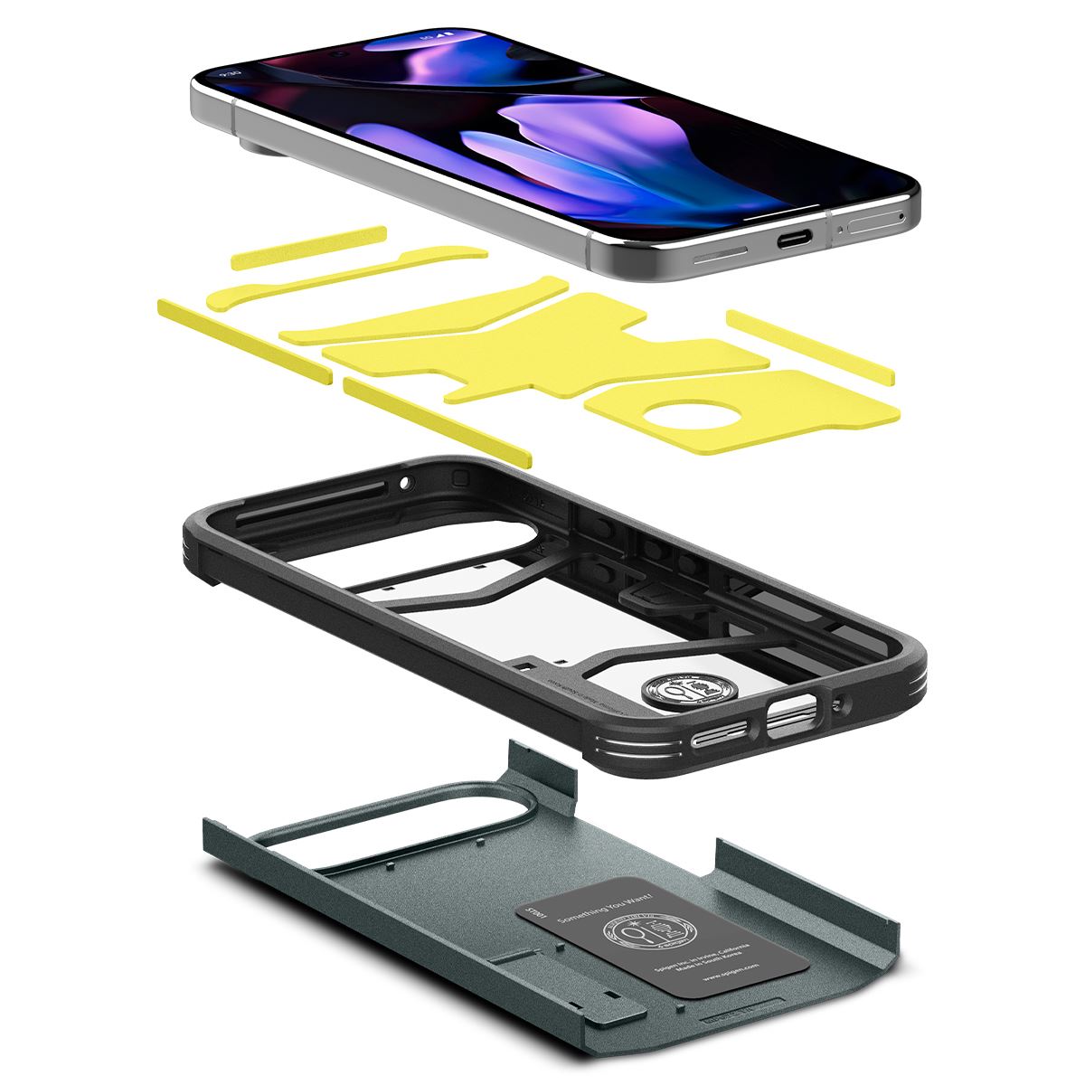 Spigen Tough Armor, abyss green - Google Pixel 9 Pro/Pixel 9 (6)