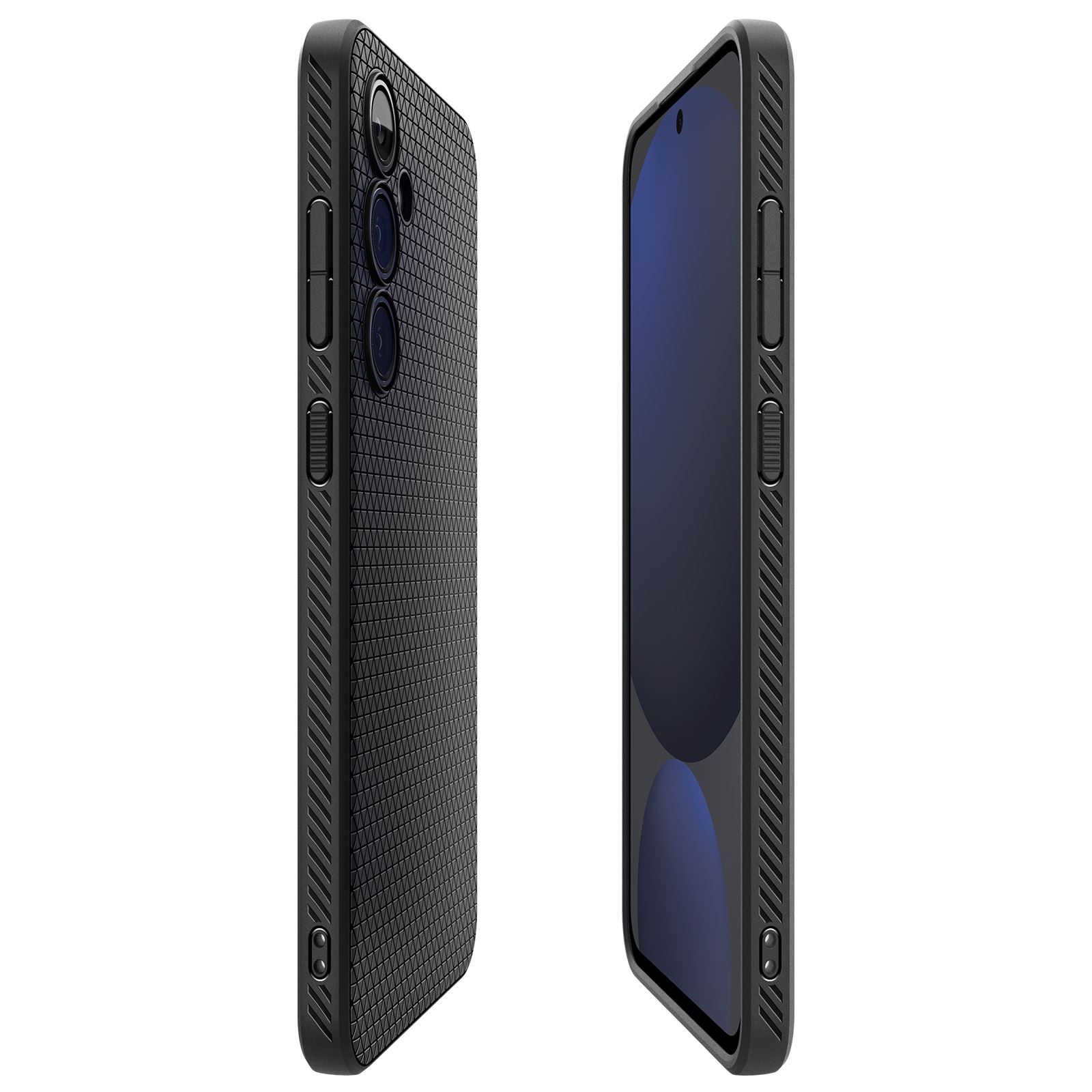 Spigen Liquid Air, matte black - Samsung Galaxy S24 FE (5)