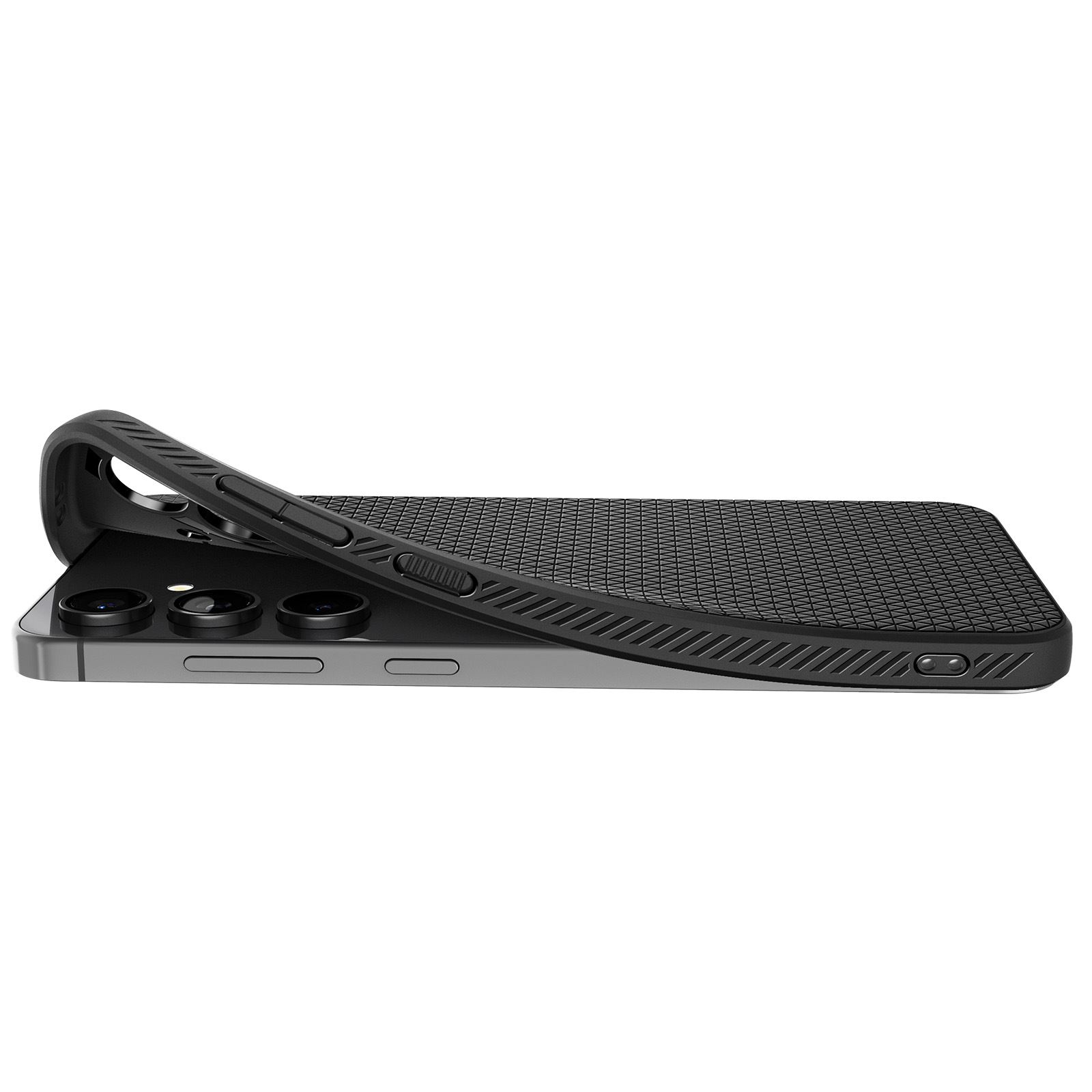 Spigen Liquid Air, matte black - Samsung Galaxy S24 FE (6)