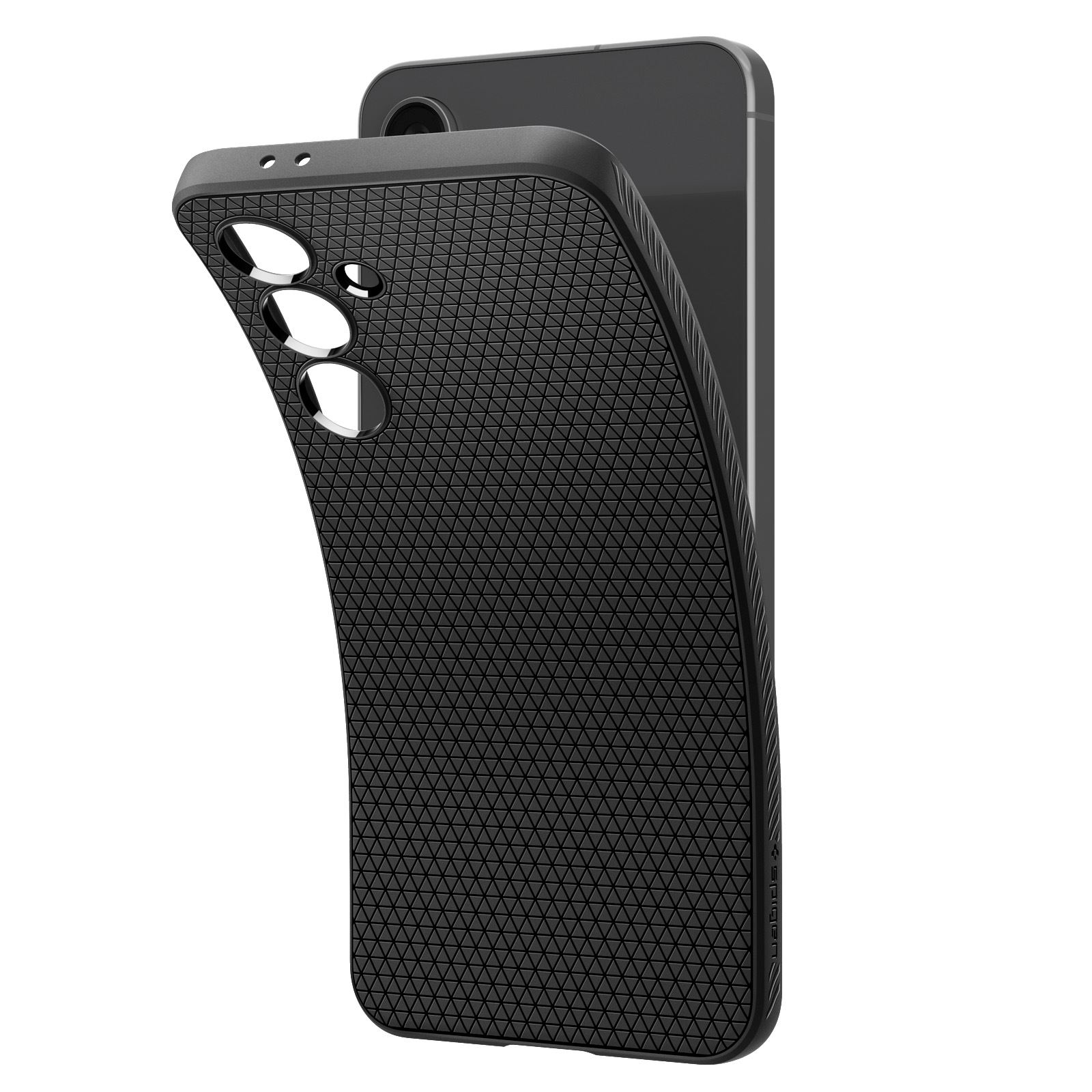 Spigen Liquid Air, matte black - Samsung Galaxy S24 FE (8)