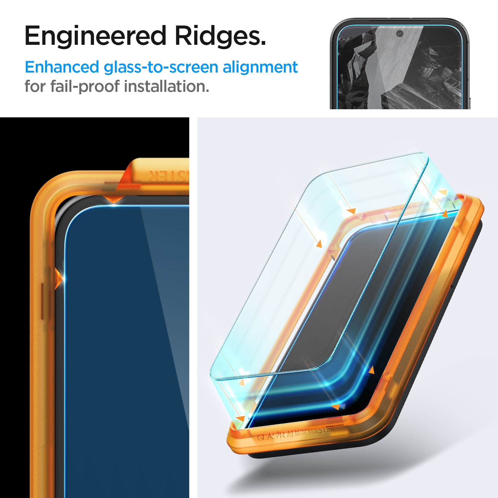 Spigen Glass tR AlignMaster 2 Pack - Google Pixel 8a (10)