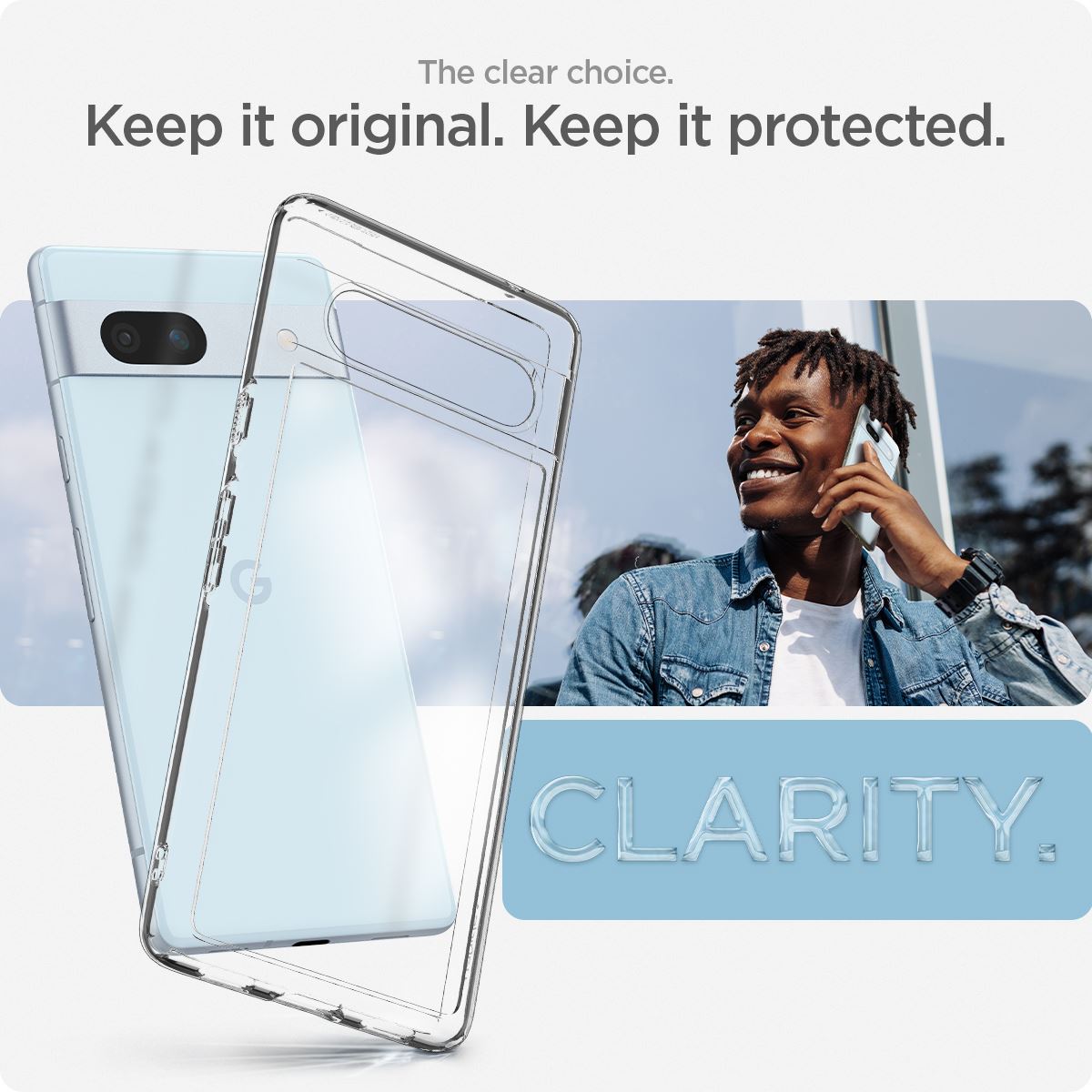Spigen Ultra Hybrid, clear - Google Pixel 7a (10)
