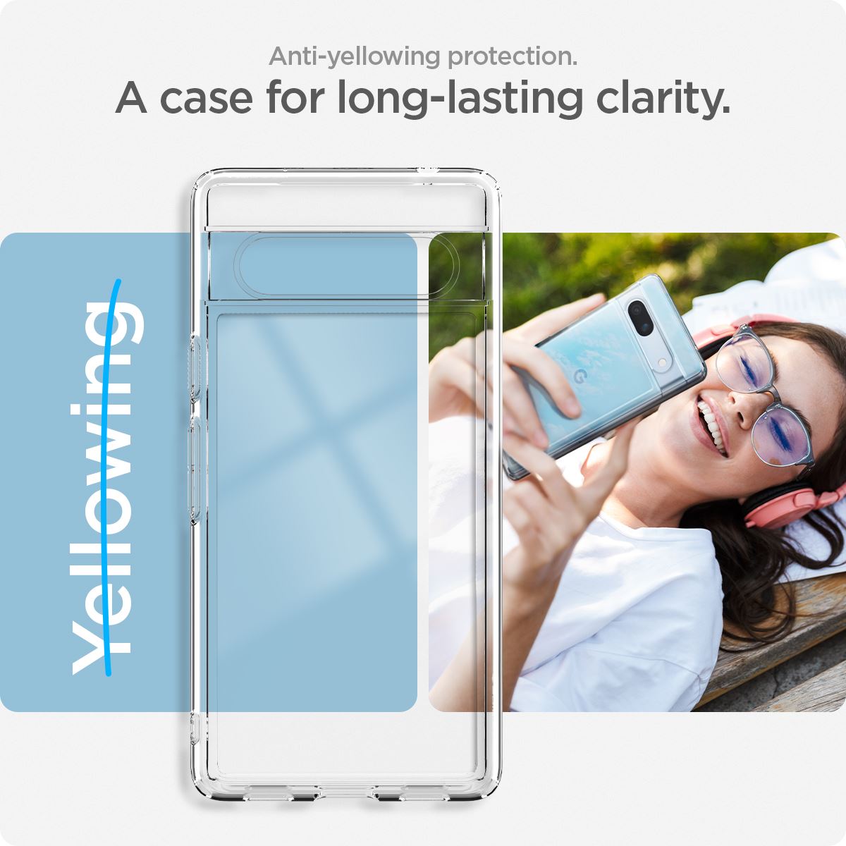 Spigen Ultra Hybrid, clear - Google Pixel 7a (11)