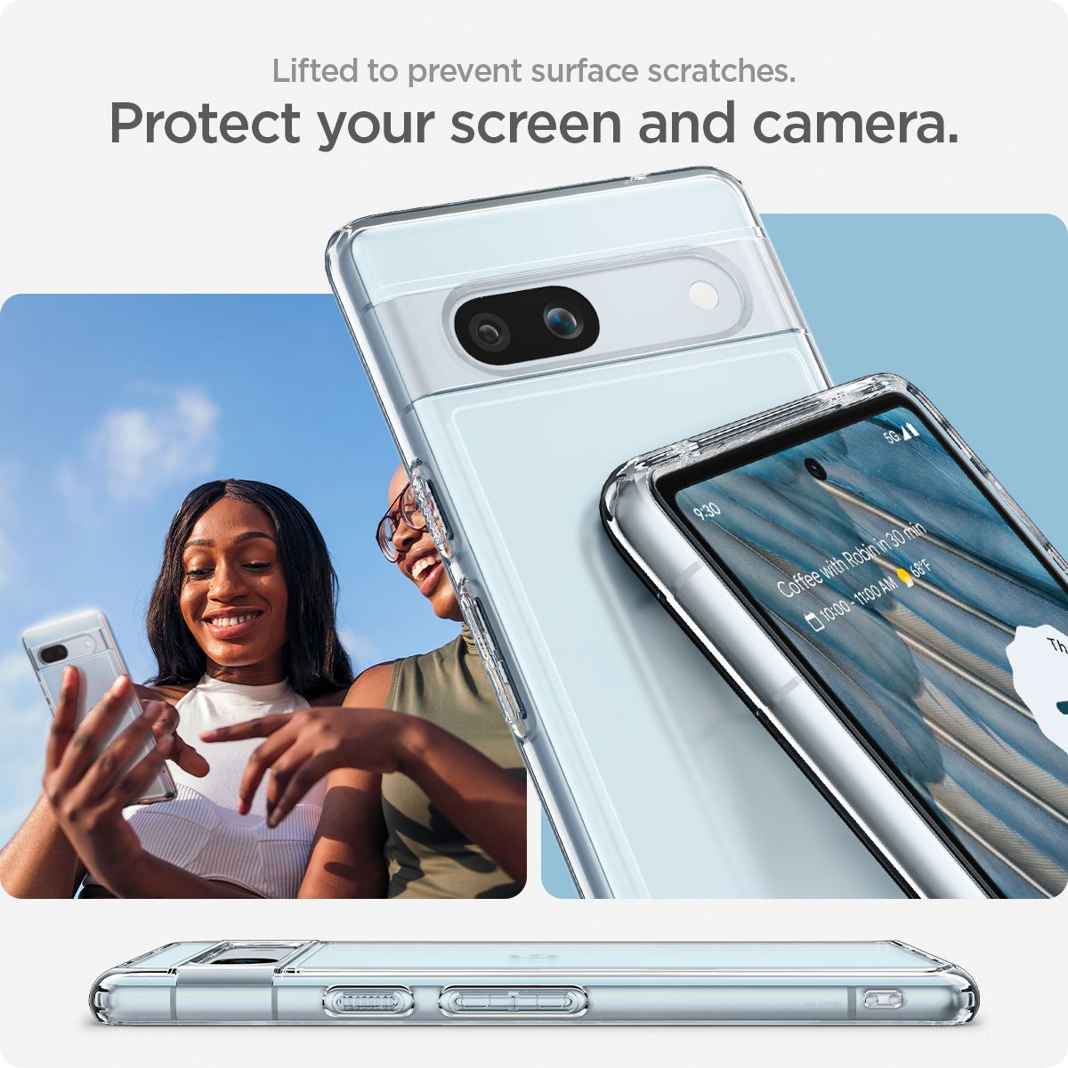 Spigen Ultra Hybrid, clear - Google Pixel 7a (13)