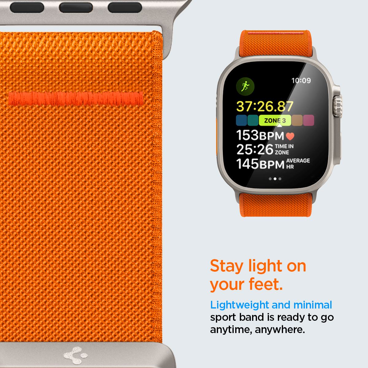 Spigen Lite Fit Ultra, orange - Apple Watch 49mm/46mm/45mm/44mm/42mm (13)