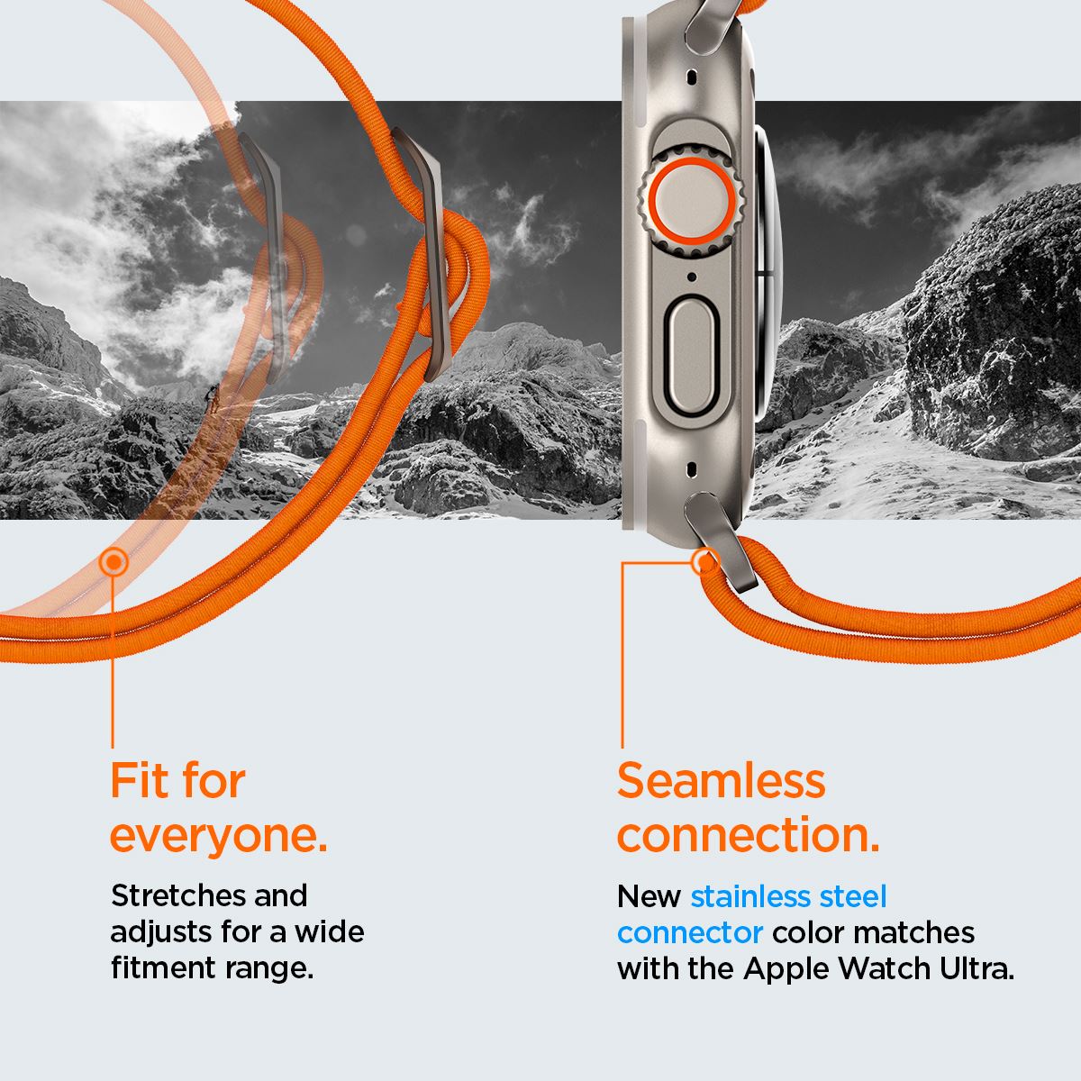 Spigen Lite Fit Ultra, orange - Apple Watch 49mm/46mm/45mm/44mm/42mm (16)