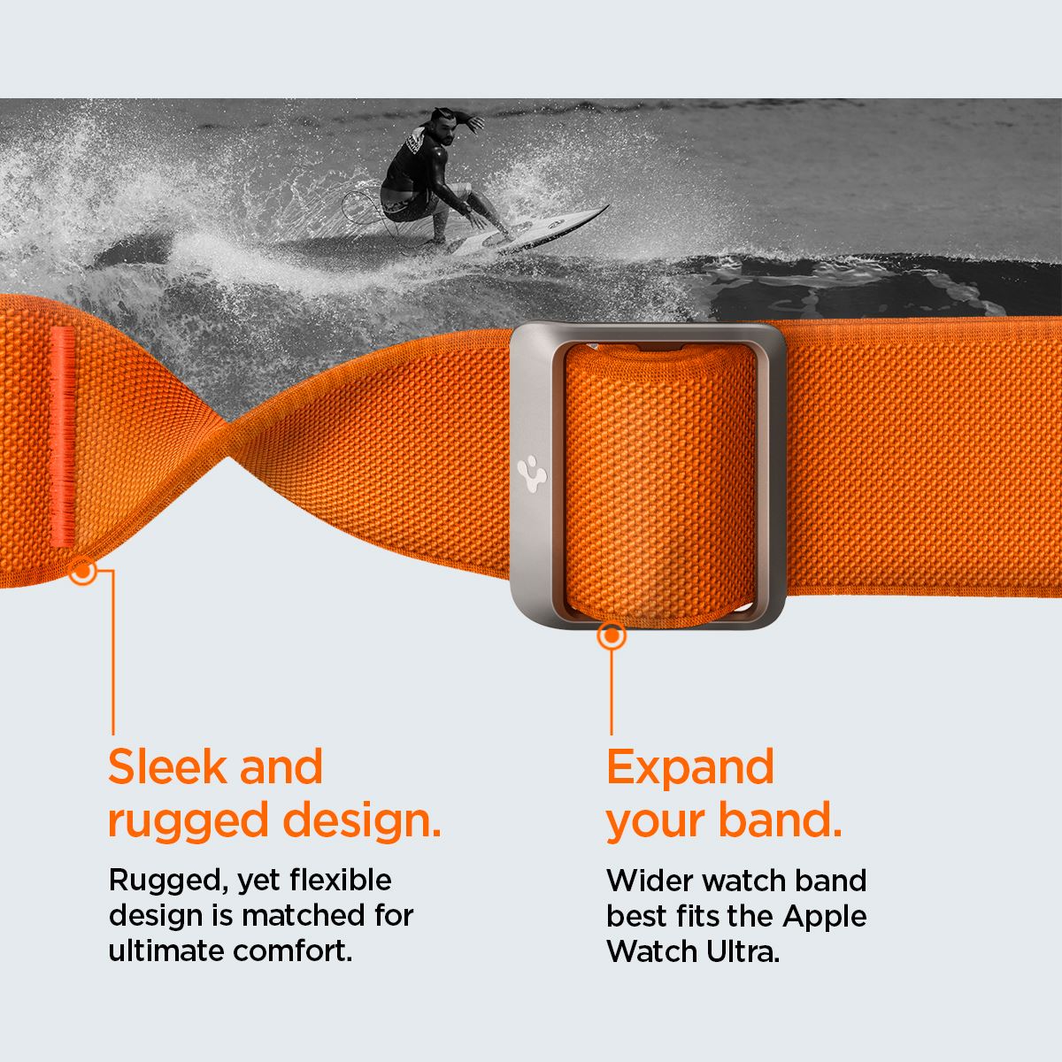 Spigen Lite Fit Ultra, orange - Apple Watch 49mm/46mm/45mm/44mm/42mm (17)