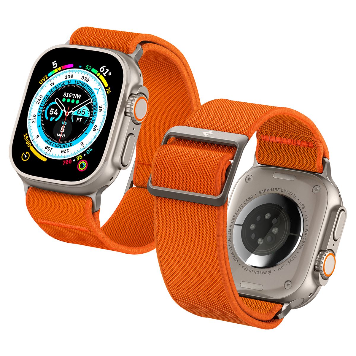Spigen Lite Fit Ultra, orange - Apple Watch 49mm/46mm/45mm/44mm/42mm (2)