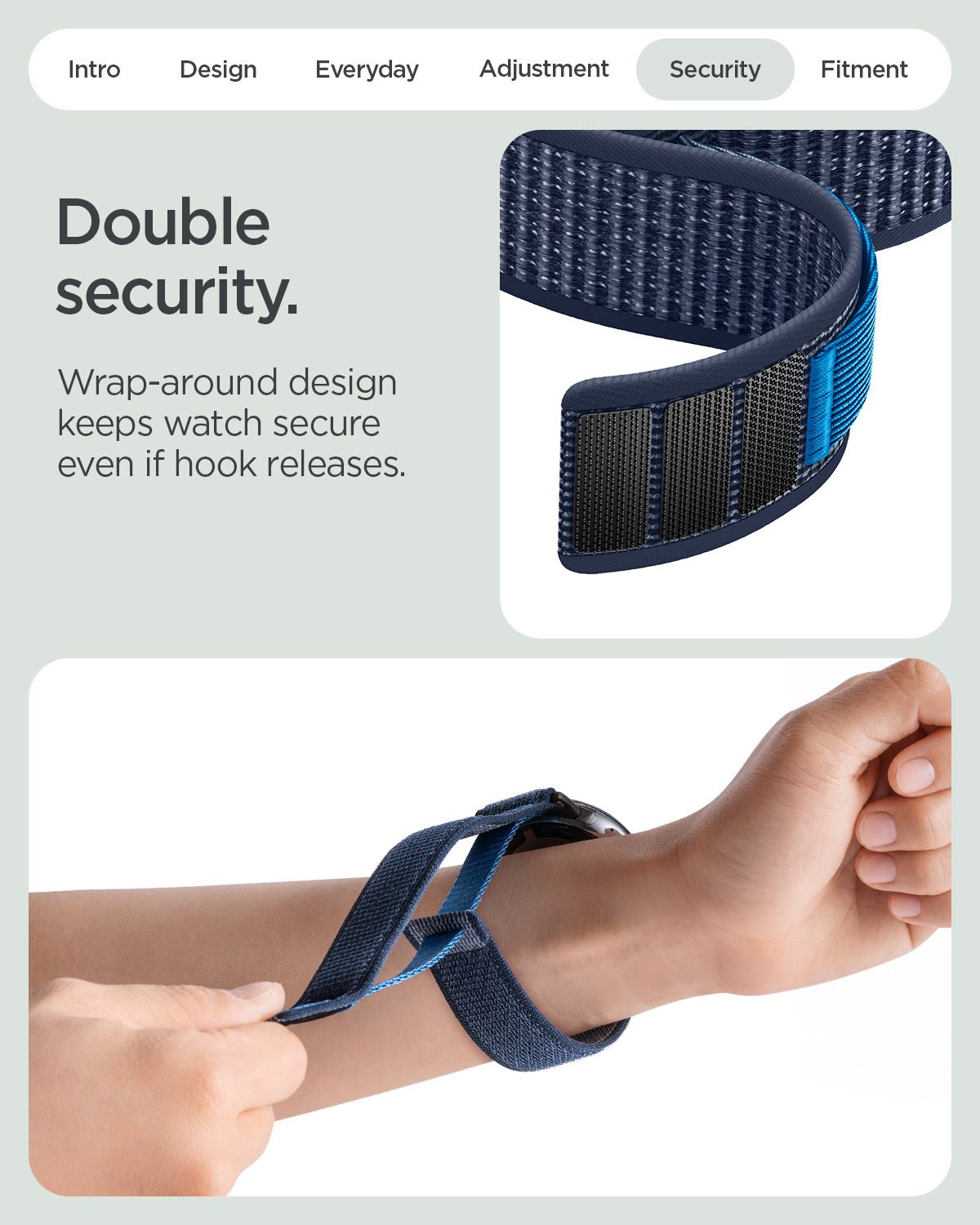 Spigen Athlex Air, active navy blue - Google Pixel Watch 5/4/3 41mm/2/1 (14)