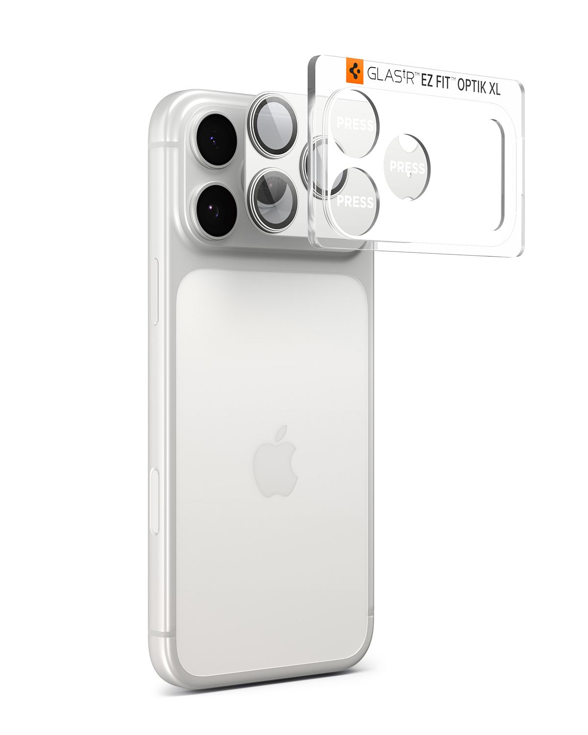 Spigen Glass tR EZ Fit Optik Pro XL 1 Pack, silver - iPhone 17 Pro