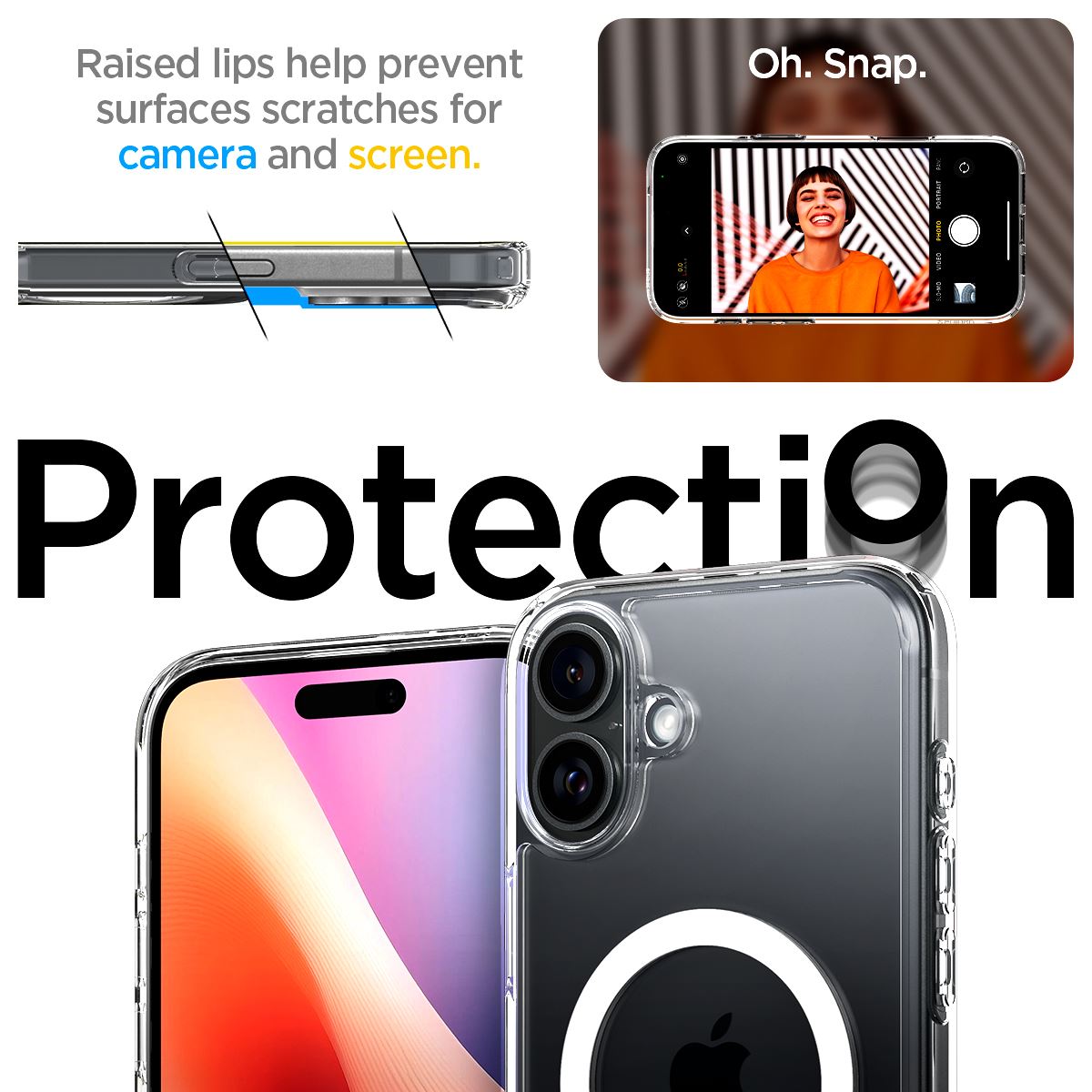 Spigen Ultra Hybrid S MagSafe, crystal clear - iPhone 16 (14)