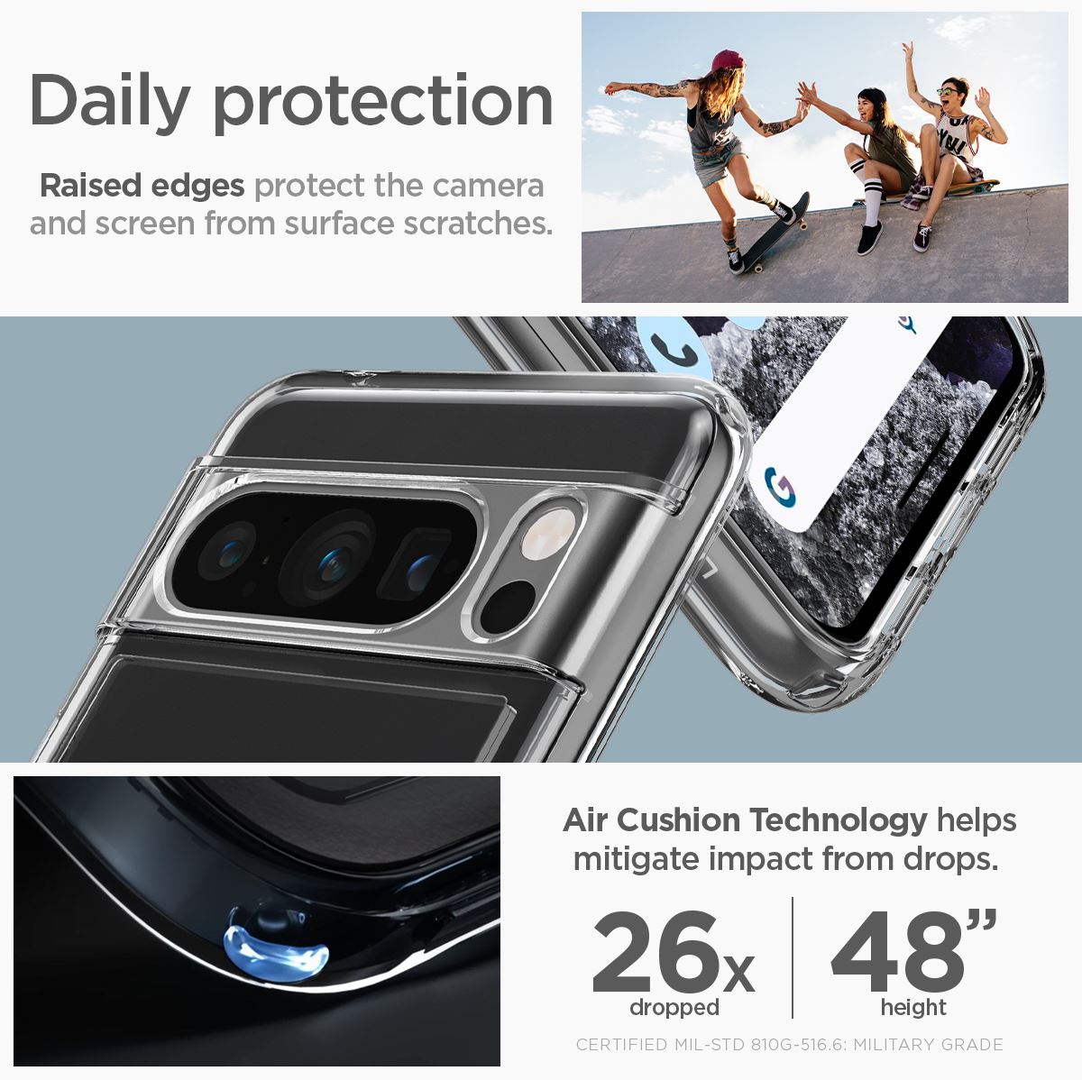 Spigen Ultra Hybrid, crystal clear - Google Pixel 8 Pro (15)