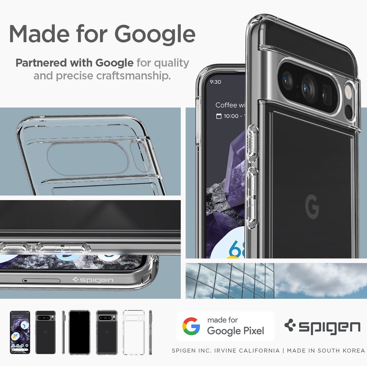 Spigen Ultra Hybrid, crystal clear - Google Pixel 8 Pro (17)