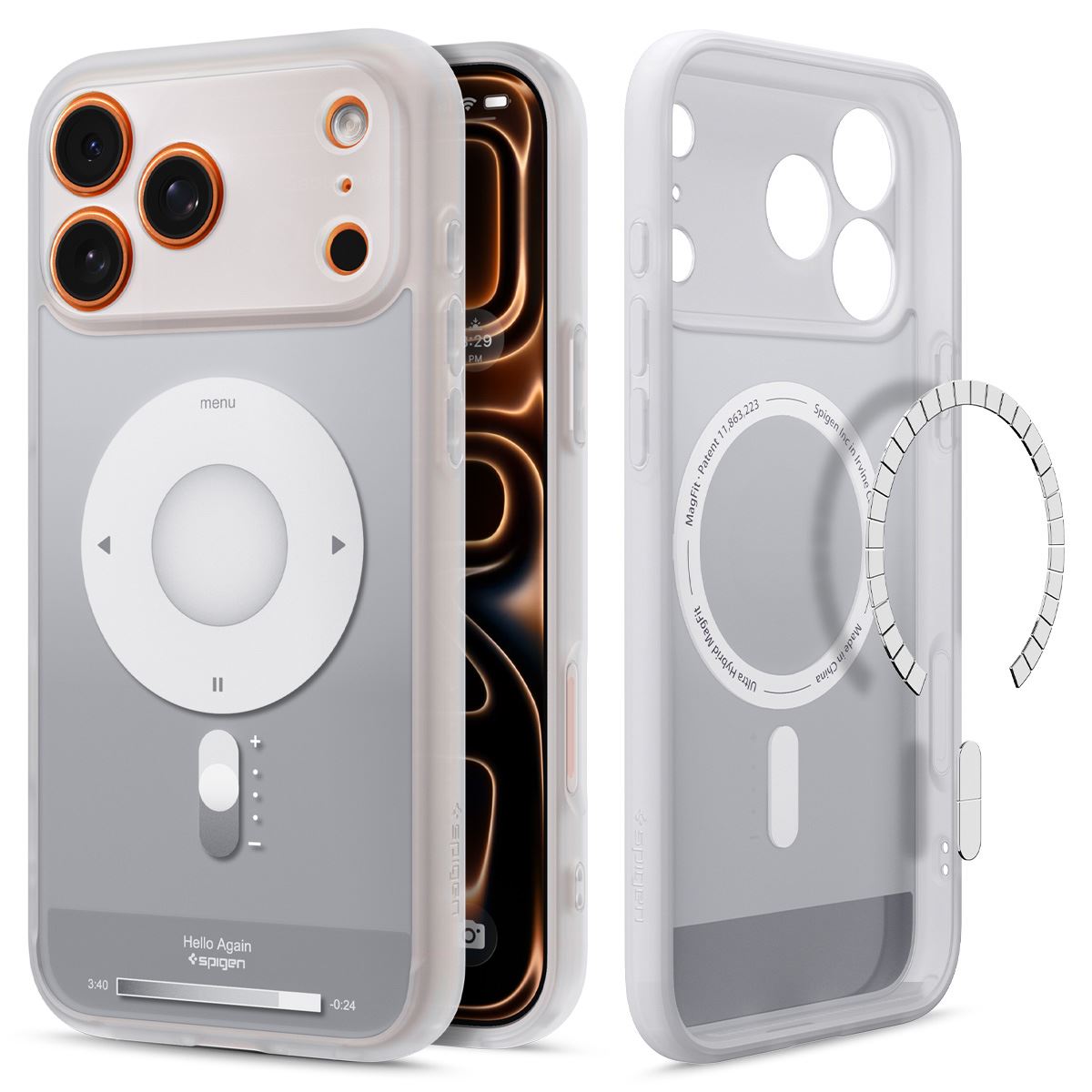 Spigen Ultra Hybrid MagSafe, classic silver - iPhone 18 Pro Max/17 Pro Max (2)