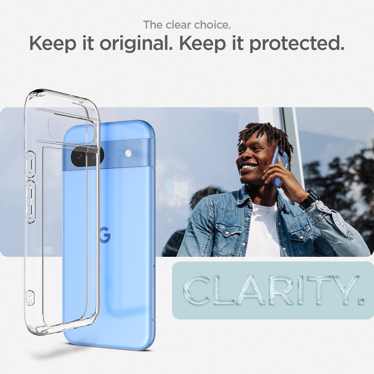 Spigen Ultra Hybrid, crystal clear - Google Pixel 8a (10)