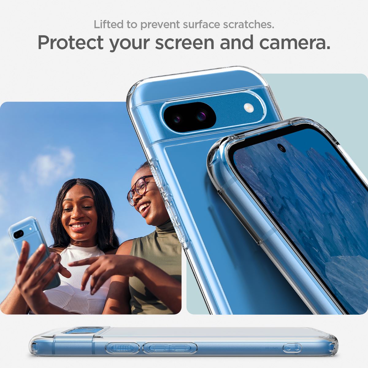Spigen Ultra Hybrid, crystal clear - Google Pixel 8a (13)