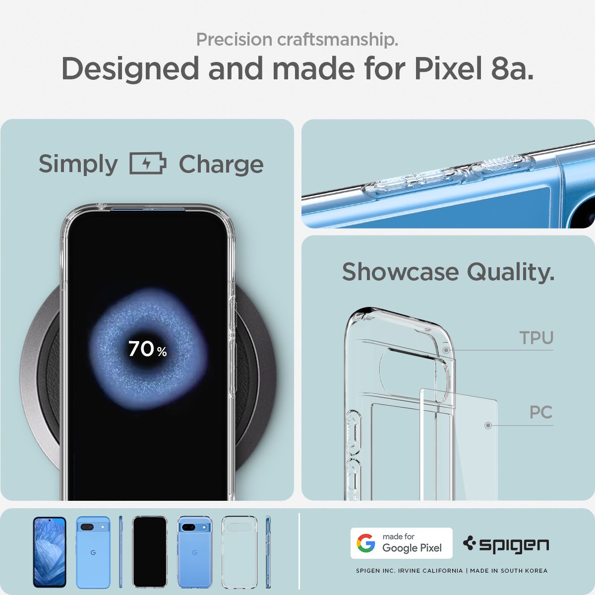 Spigen Ultra Hybrid, crystal clear - Google Pixel 8a (14)