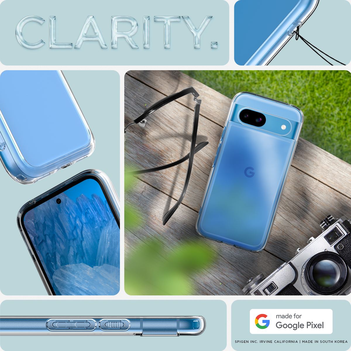 Spigen Ultra Hybrid, crystal clear - Google Pixel 8a (9)